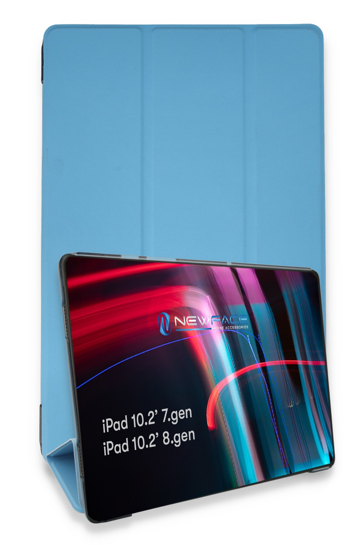 Newface iPad 10.2 (8.nesil) Kılıf Kalemlikli Mars Tablet Kılıfı - Gri