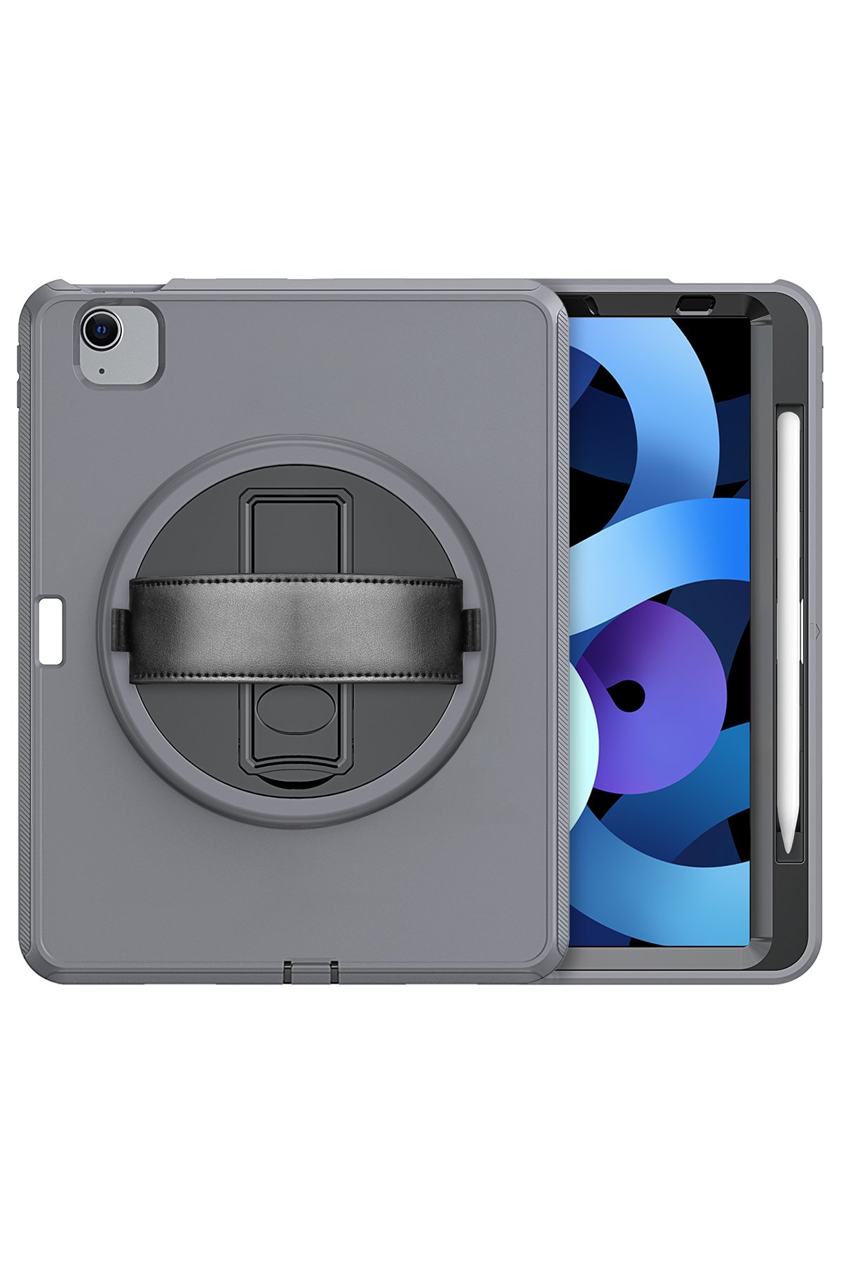 Newface iPad 2022 10.9 (10.nesil) Kılıf Hand Strap Tablet Kılıfı - Lacivert