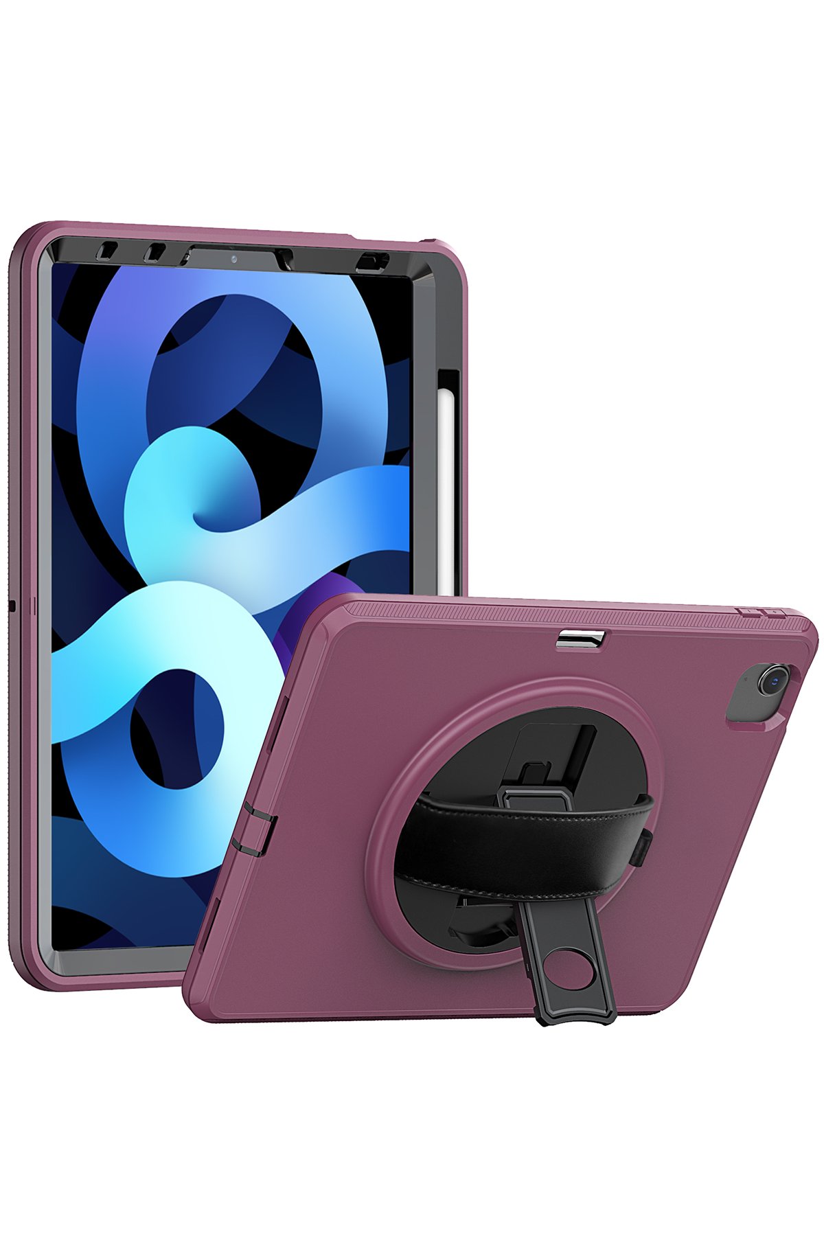 Newface iPad 2022 10.9 (10.nesil) Kılıf 360 Tablet Deri Kılıf - Kırmızı