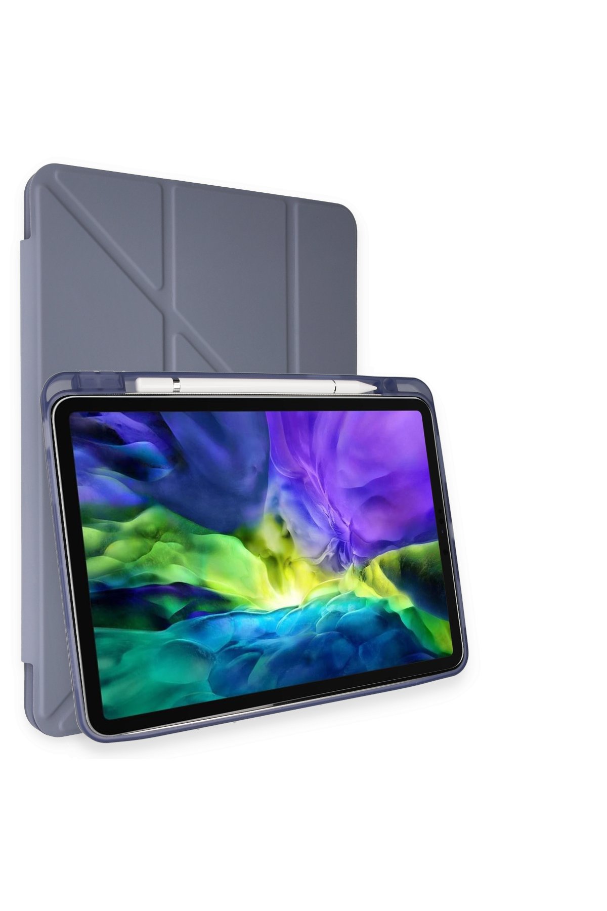 Newface iPad 2022 10.9 (10.nesil) Kılıf Starling 360 Kalemlikli Tablet Kılıf - Mor
