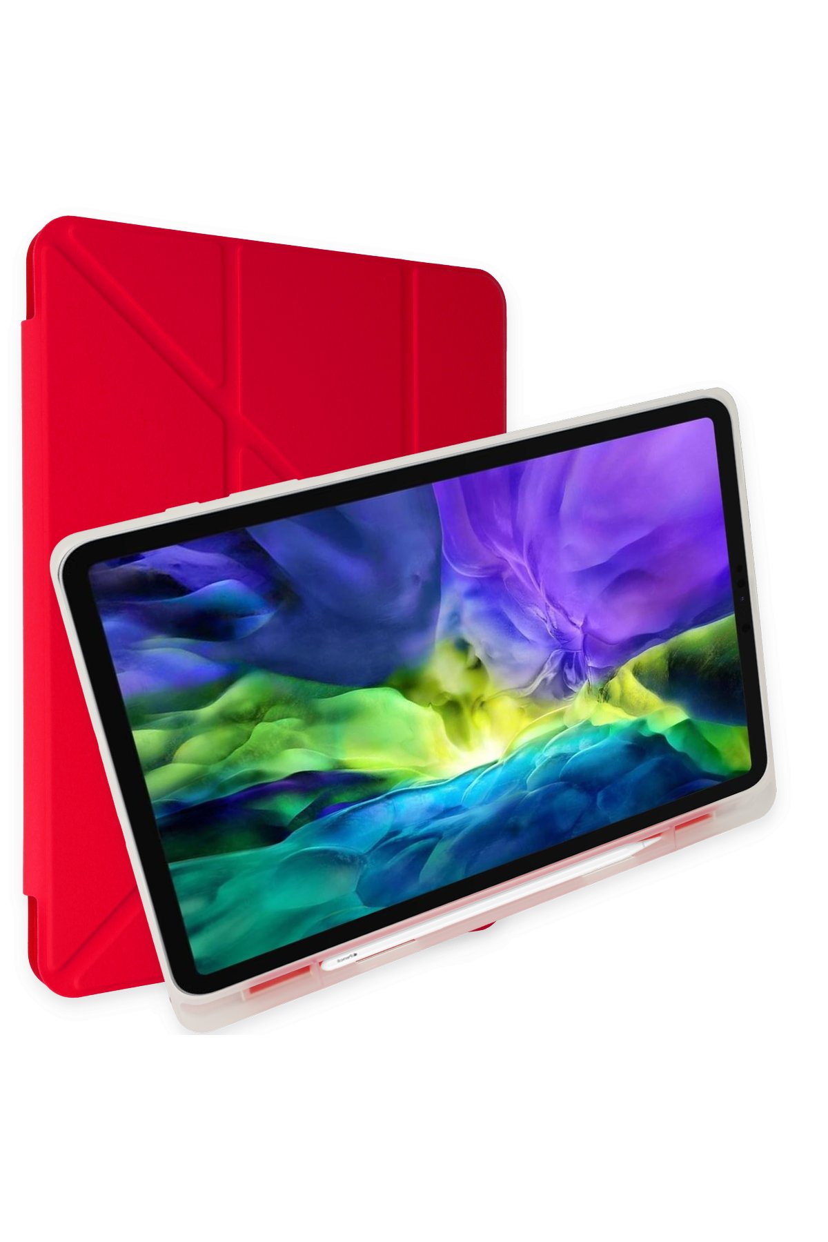 Newface iPad 2022 10.9 (10.nesil) Kılıf Color Karbon Tablet Kılıfı - Siyah