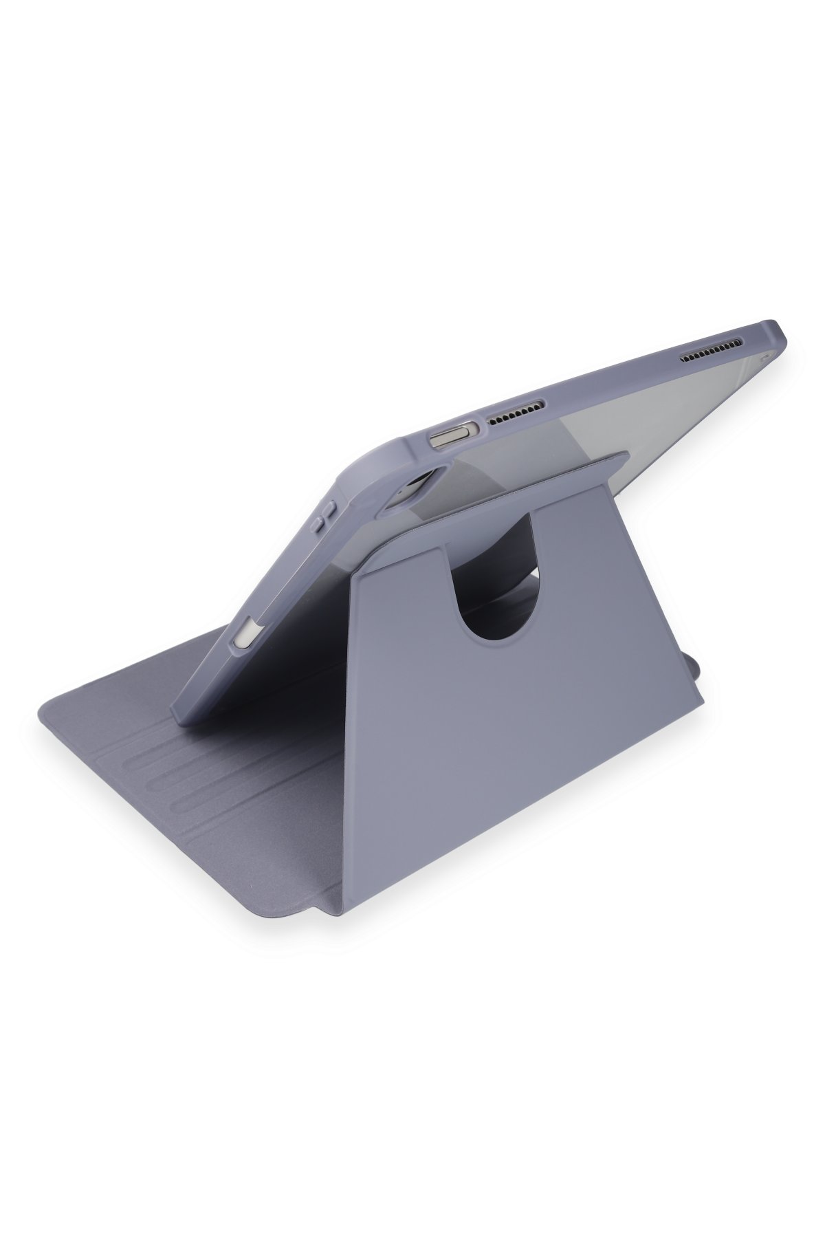 Newface iPad 2022 10.9 (10.nesil) Kılıf Hand Strap Tablet Kılıfı - Mürdüm