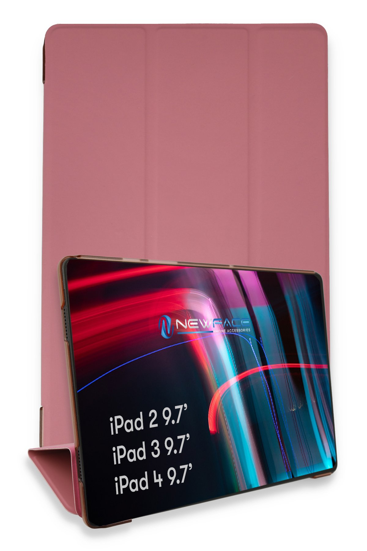 Newface iPad 4 9.7 Kılıf Karakter Tablet Silikon - Kırmızı