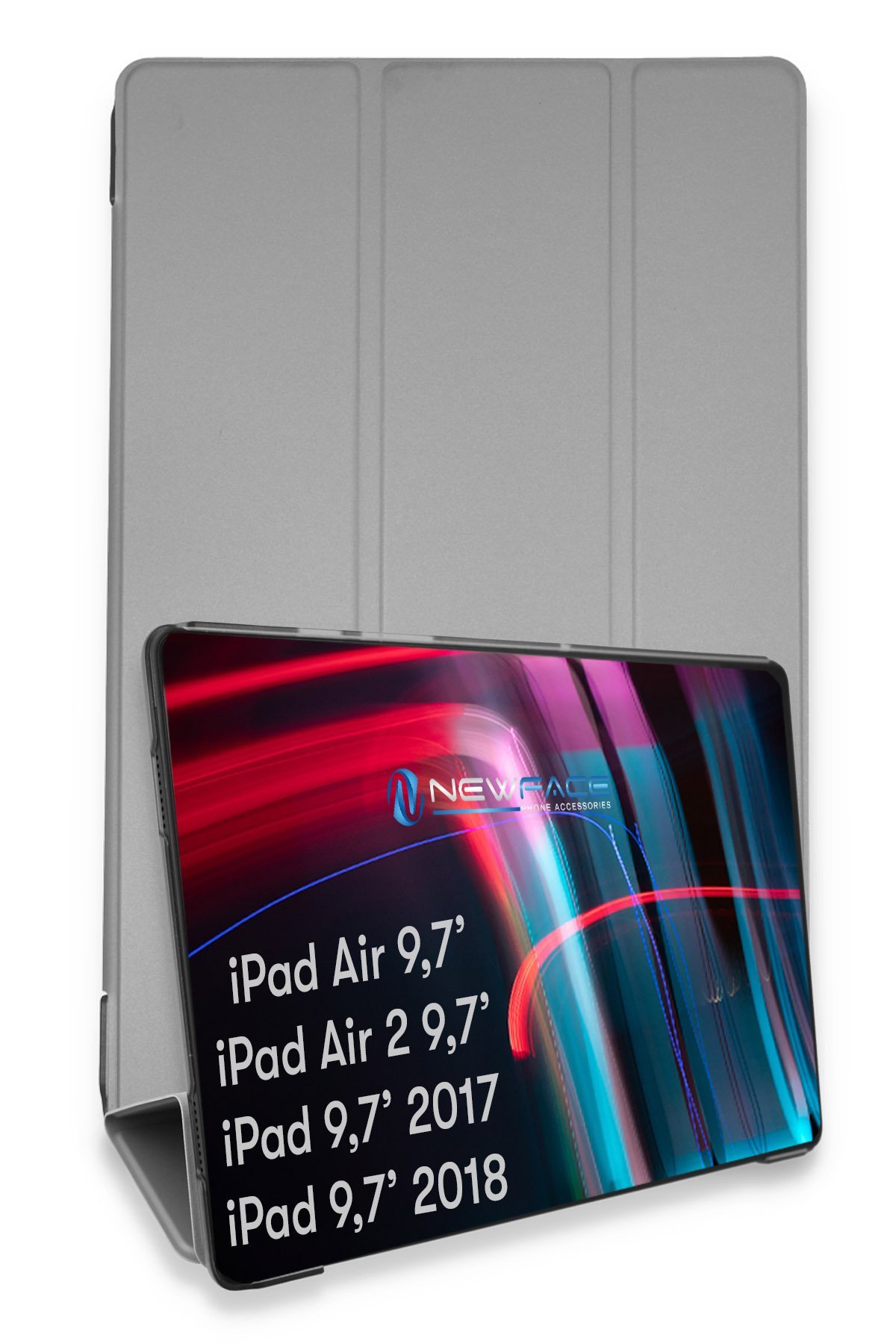 Newface iPad 9.7 (2017) Kılıf Amazing Tablet Kapak - Siyah