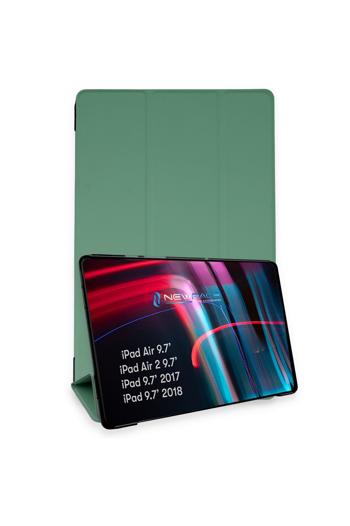 Newface iPad 9.7 (2017) Kılıf Tablet Smart Kılıf - Gri
