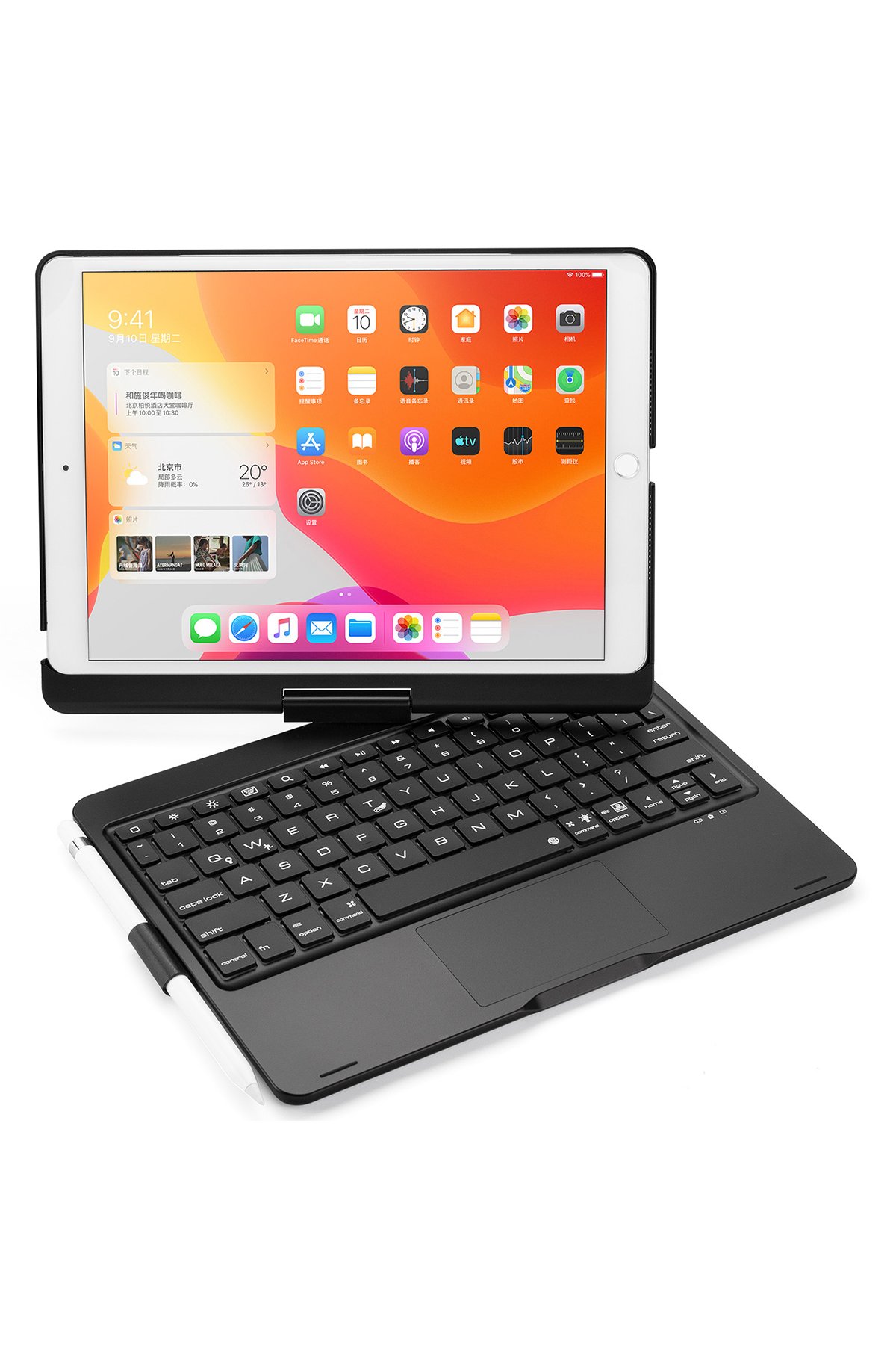Newface iPad 9.7 (2018) Kılıf 360 Tablet Deri Kılıf - Rose Gold