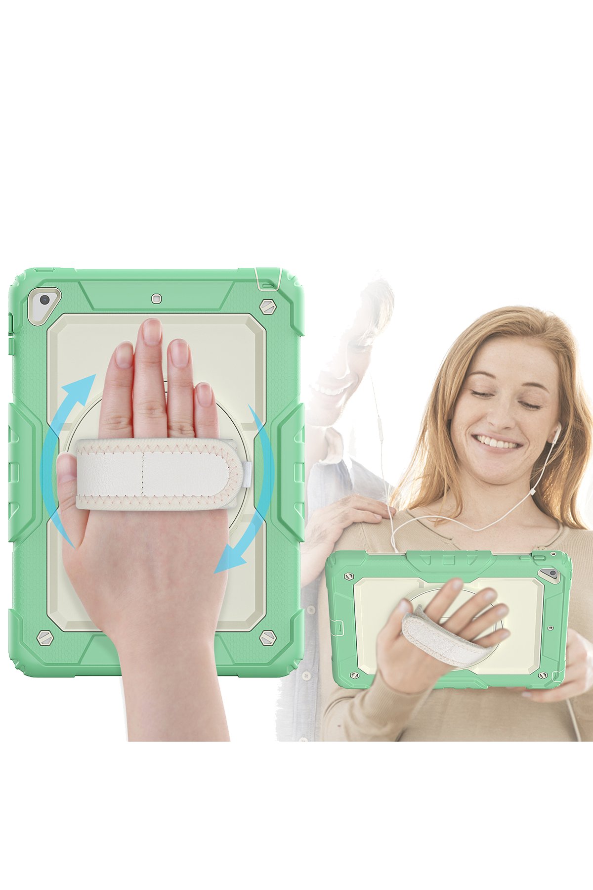 Newface iPad 9.7 (2018) Kılıf Amazing Tablet Kapak - Mor