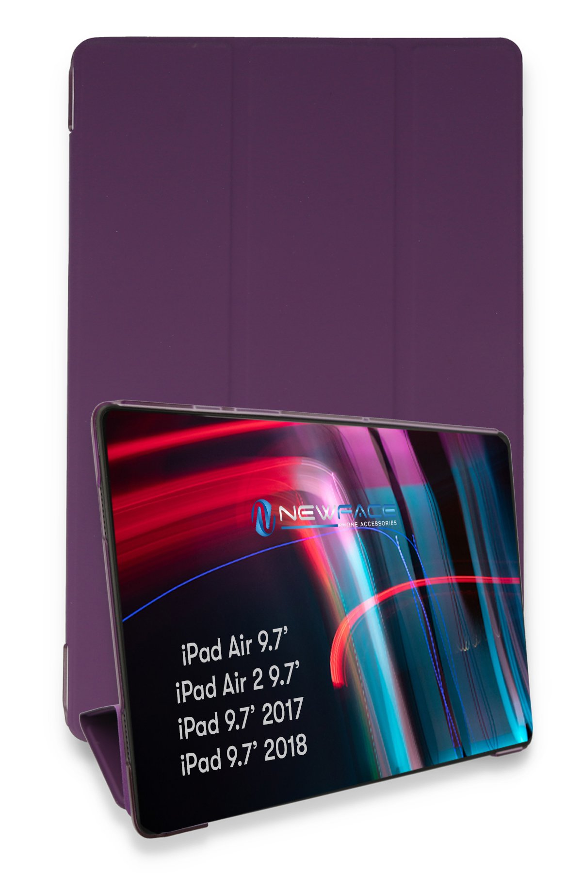 Newface iPad 9.7 (2017) Kılıf Kalemlikli Mars Tablet Kılıfı - Siyah