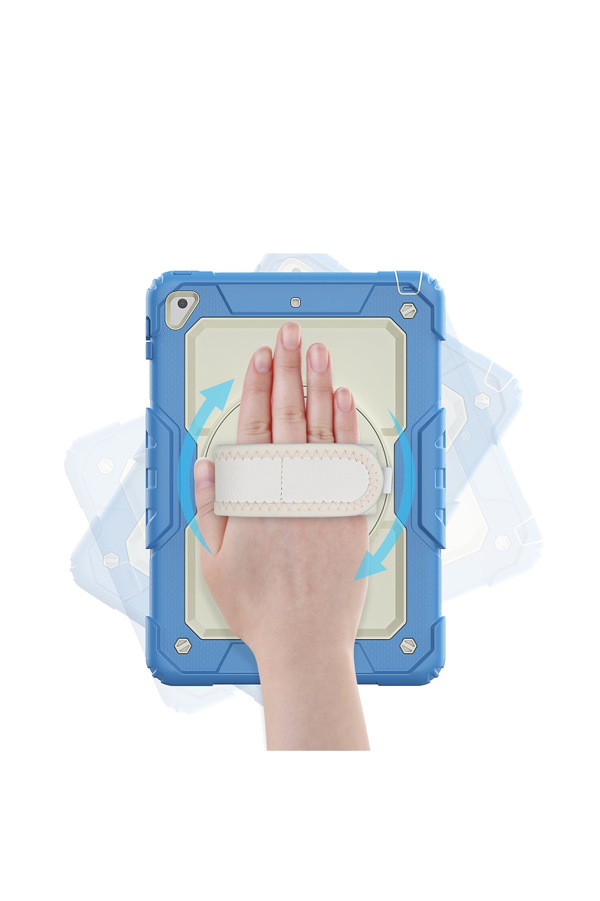 Newface iPad Air 2 9.7 Kılıf Karakter Tablet Silikon - Mavi