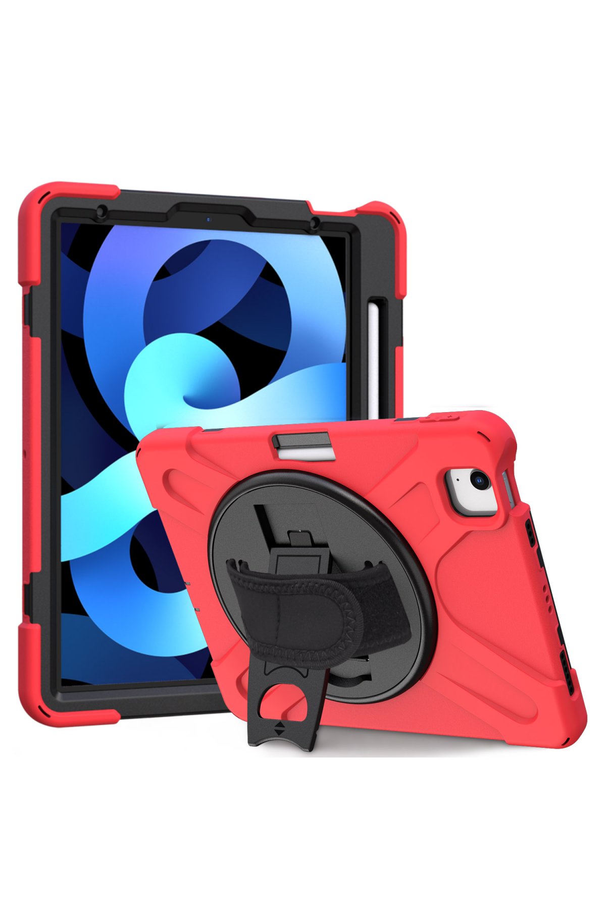 Newface iPad Air 4 10.9 Kılıf Strap-C Otterbox Tablet Kapak - Lacivert