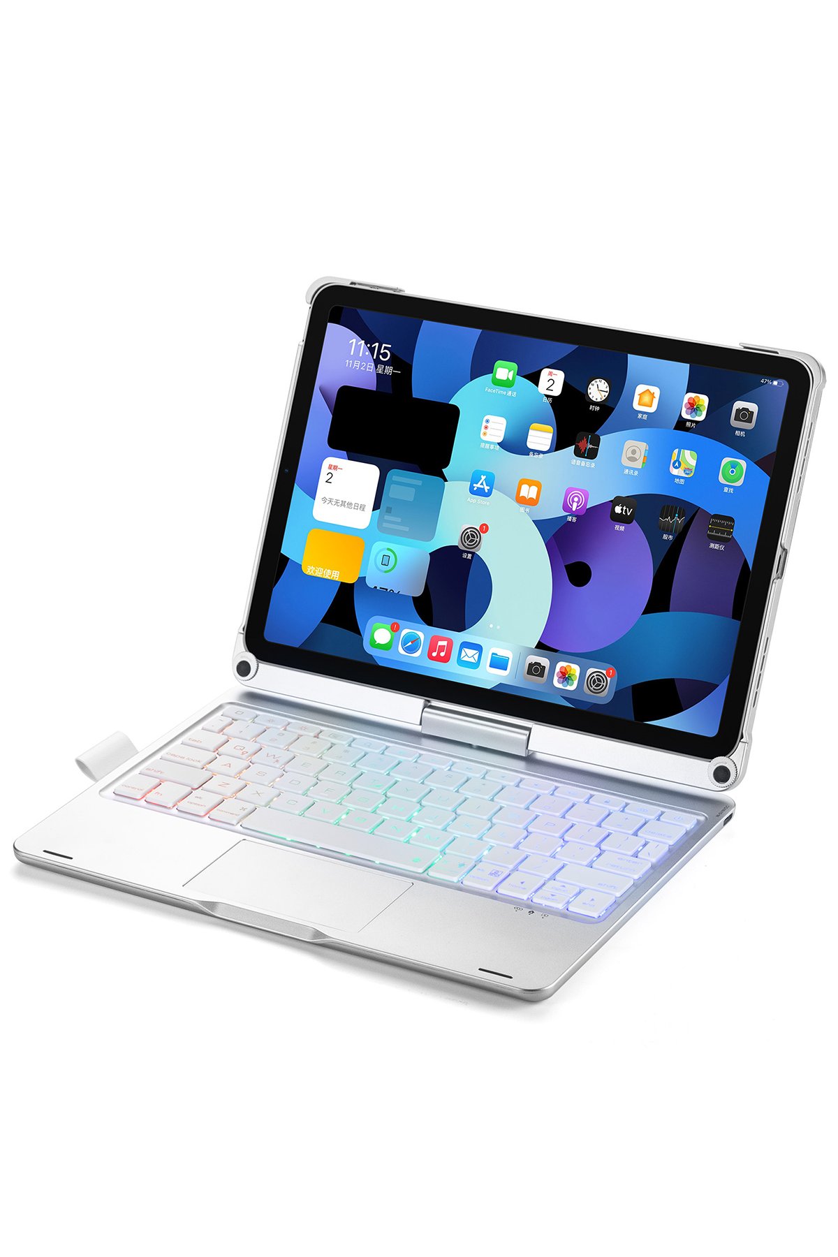 Newface iPad Air 4 10.9 Kılıf Like Stantlı Tablet Silikon - Mor