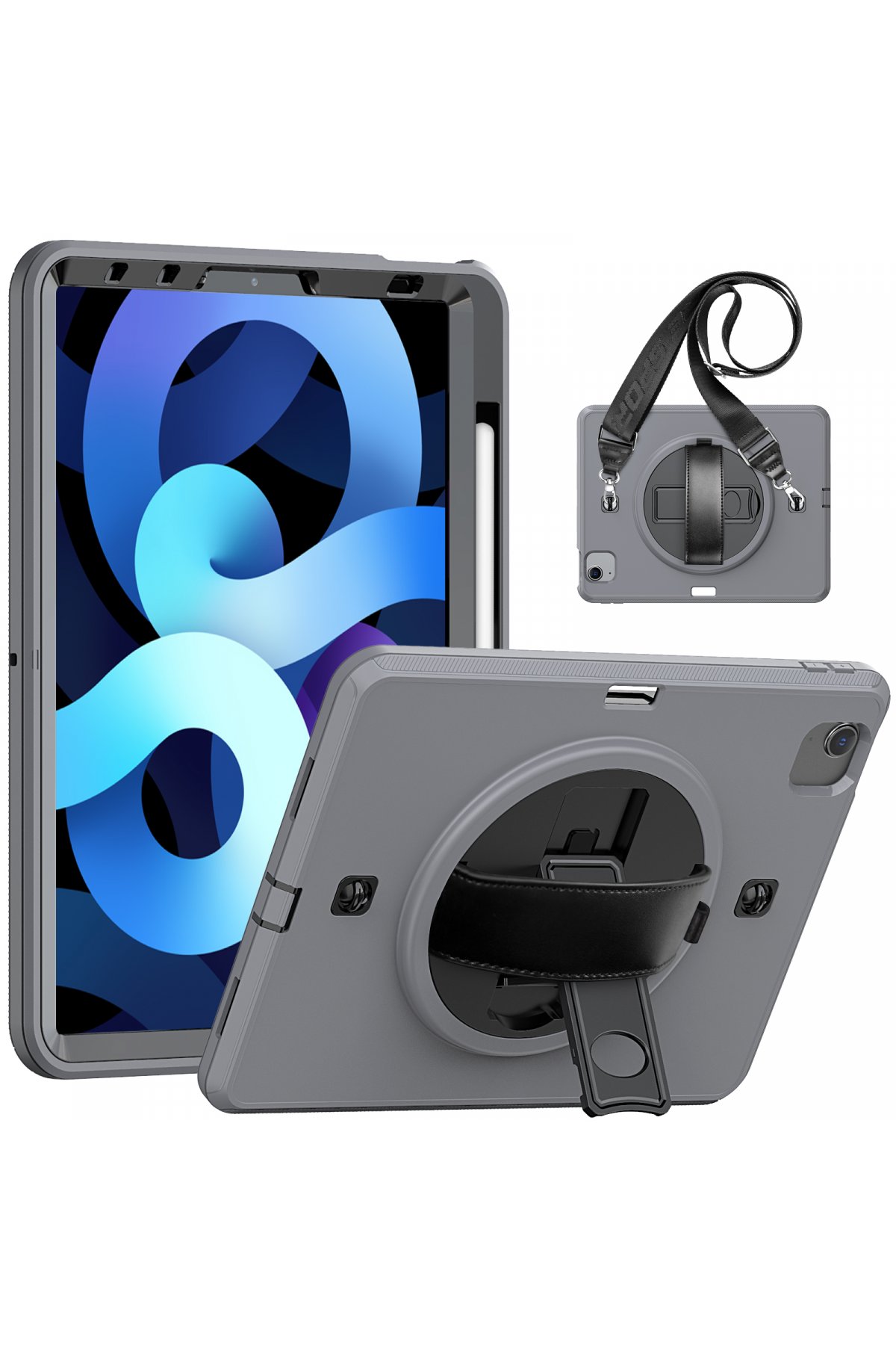 Newface iPad Pro 11 (2020) Kılıf Kalemlikli Hugo Tablet Kılıfı - Koyu Yeşil
