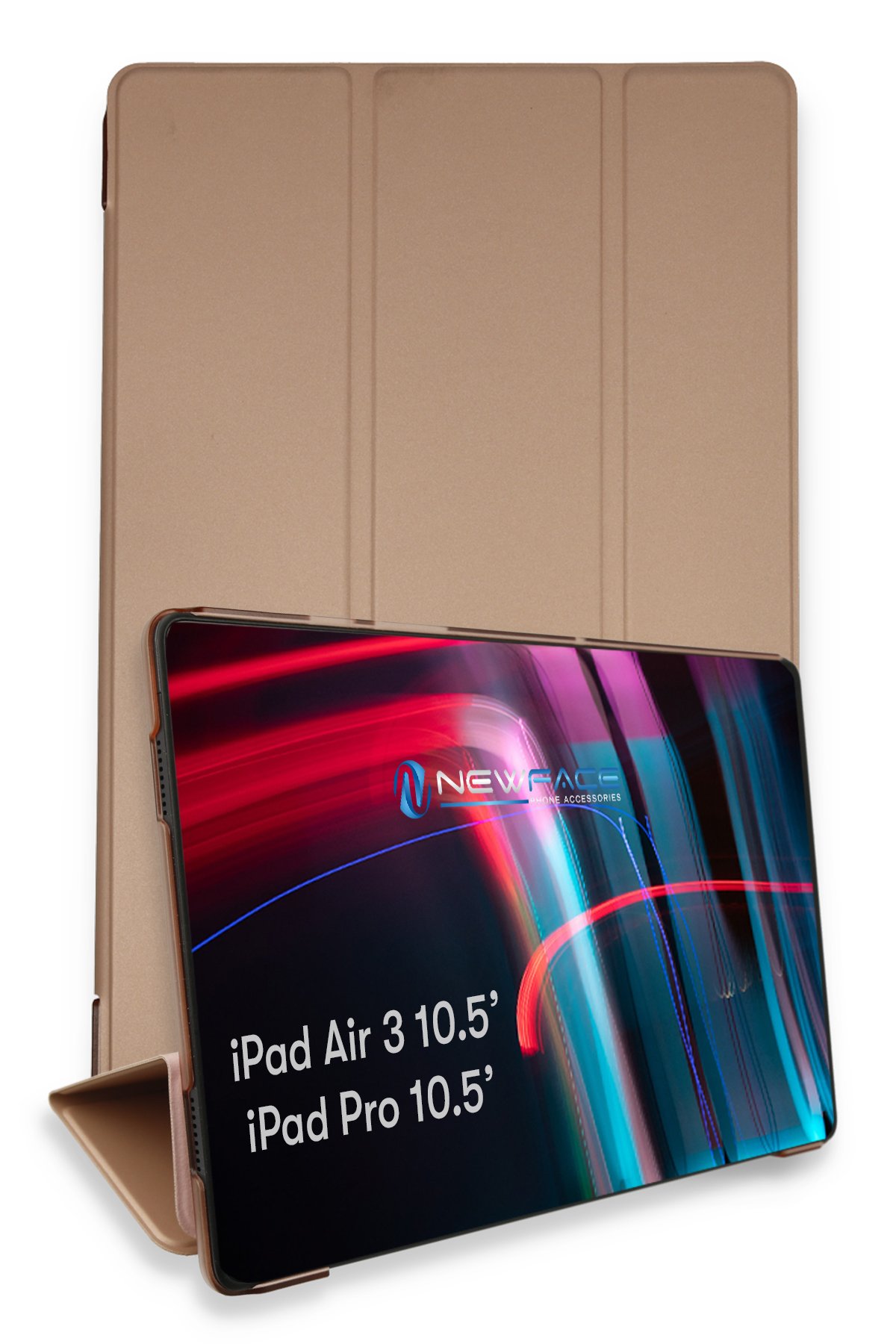 Newface iPad Pro 10.5 Kılıf Hand Strap Tablet Kılıfı - Turkuaz