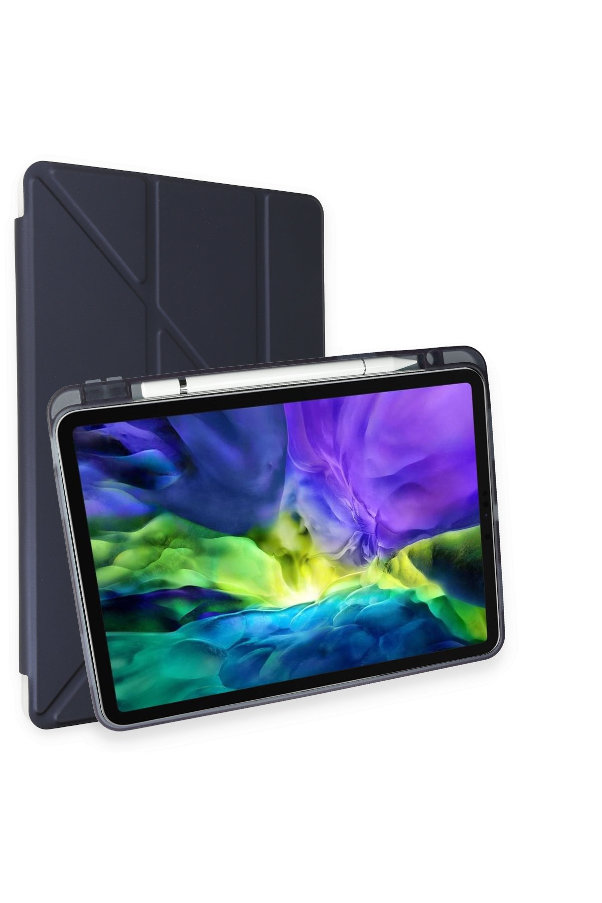Newface iPad Pro 11 (2018) Kılıf Strap-C Otterbox Tablet Kapak - Lacivert