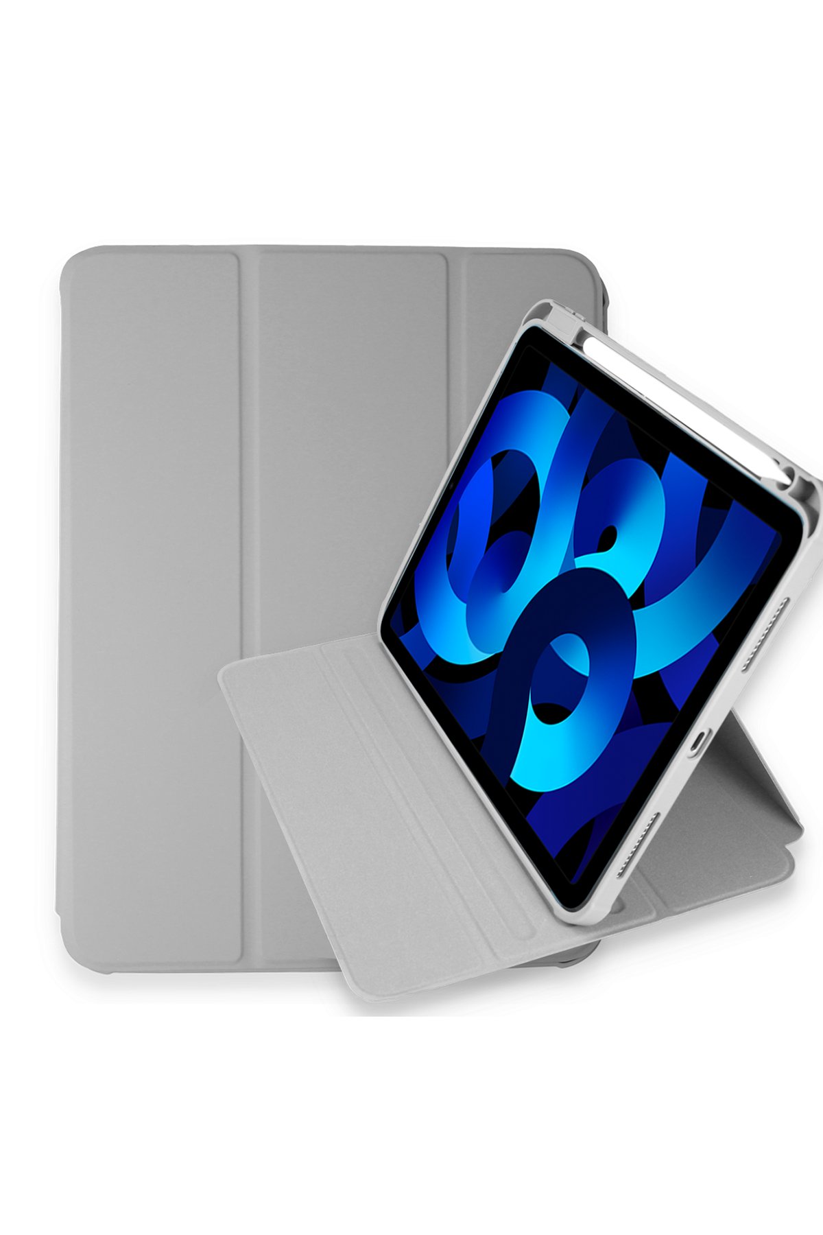 Newface iPad Pro 11 (2020) Kılıf Hand Strap Tablet Kılıfı - Gri