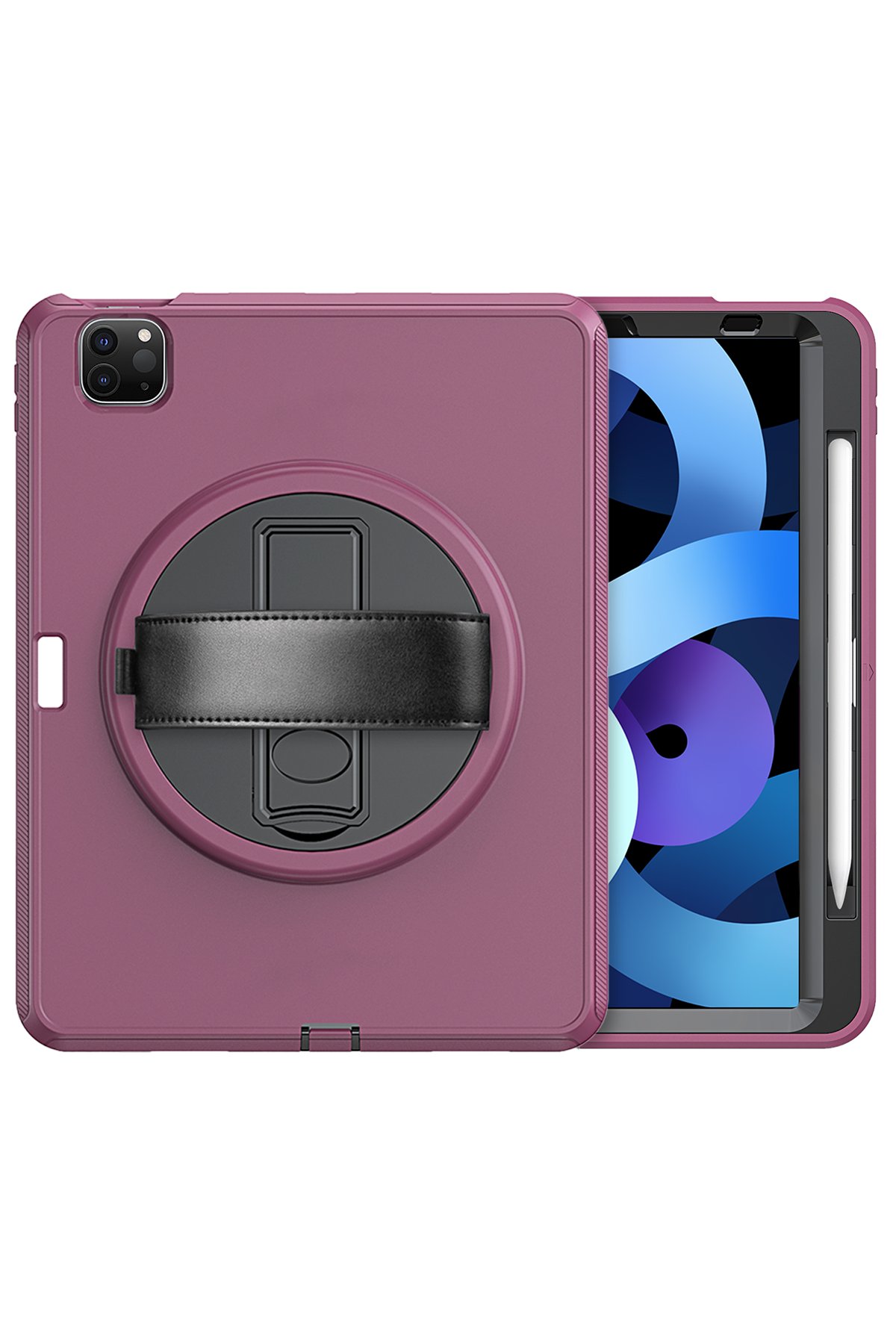 Newface iPad Pro 11 (2021) Kılıf Kalemlikli Mars Tablet Kılıfı - Kırmızı