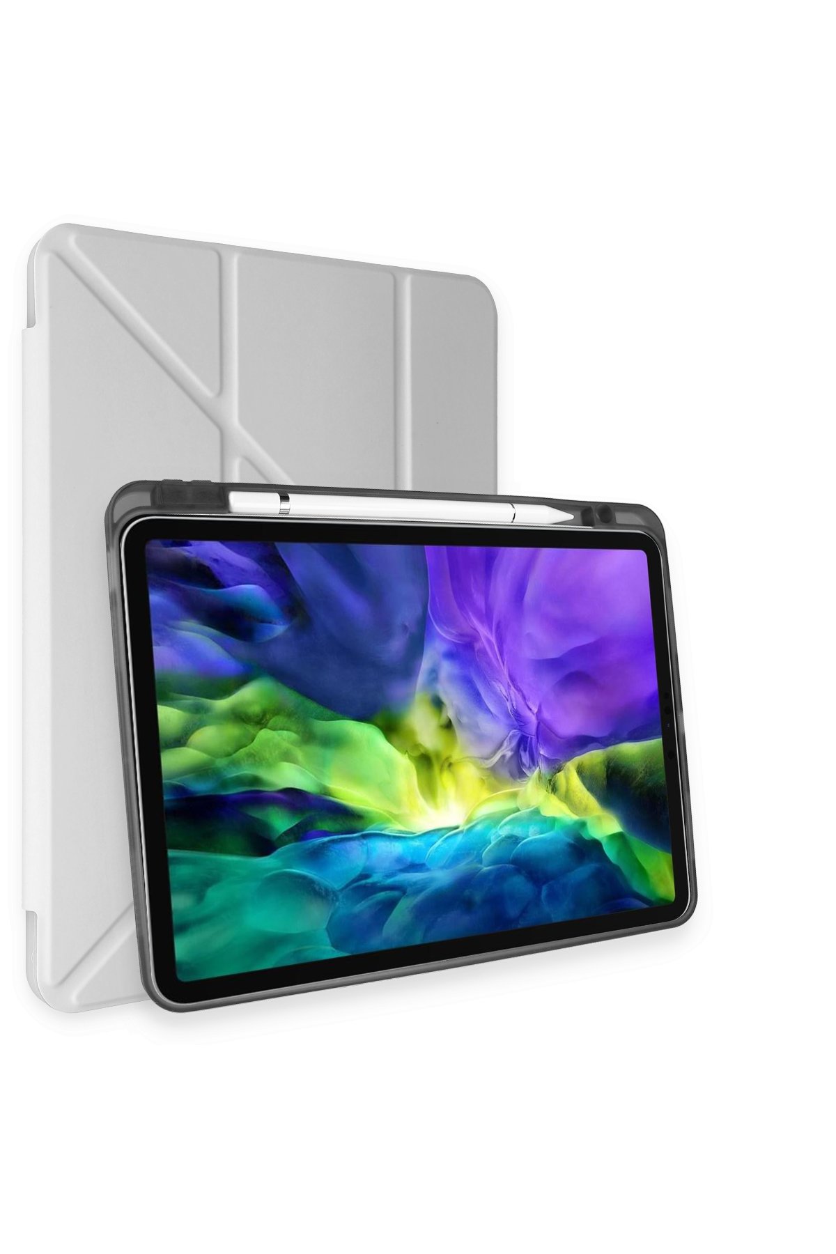 Newface iPad Pro 11 (2021) Kılıf Kalemlikli Mars Tablet Kılıfı - Koyu Yeşil