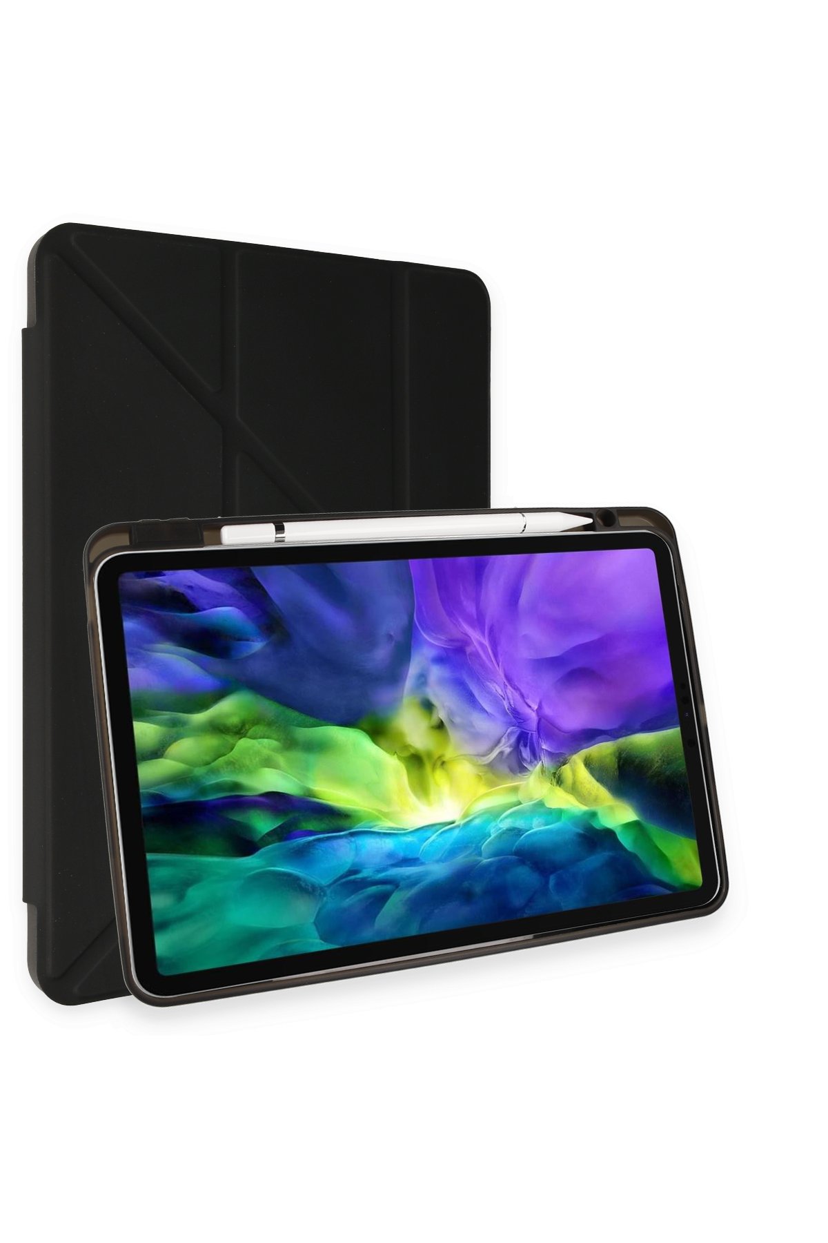 Newface iPad Pro 11 (2021) Kılıf Karakter Tablet Silikon - Siyah