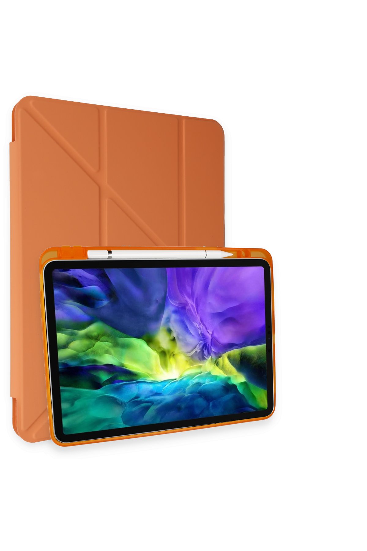 Newface iPad Pro 11 (2021) Kılıf Kalemlikli Hugo Tablet Kılıfı - Mavi