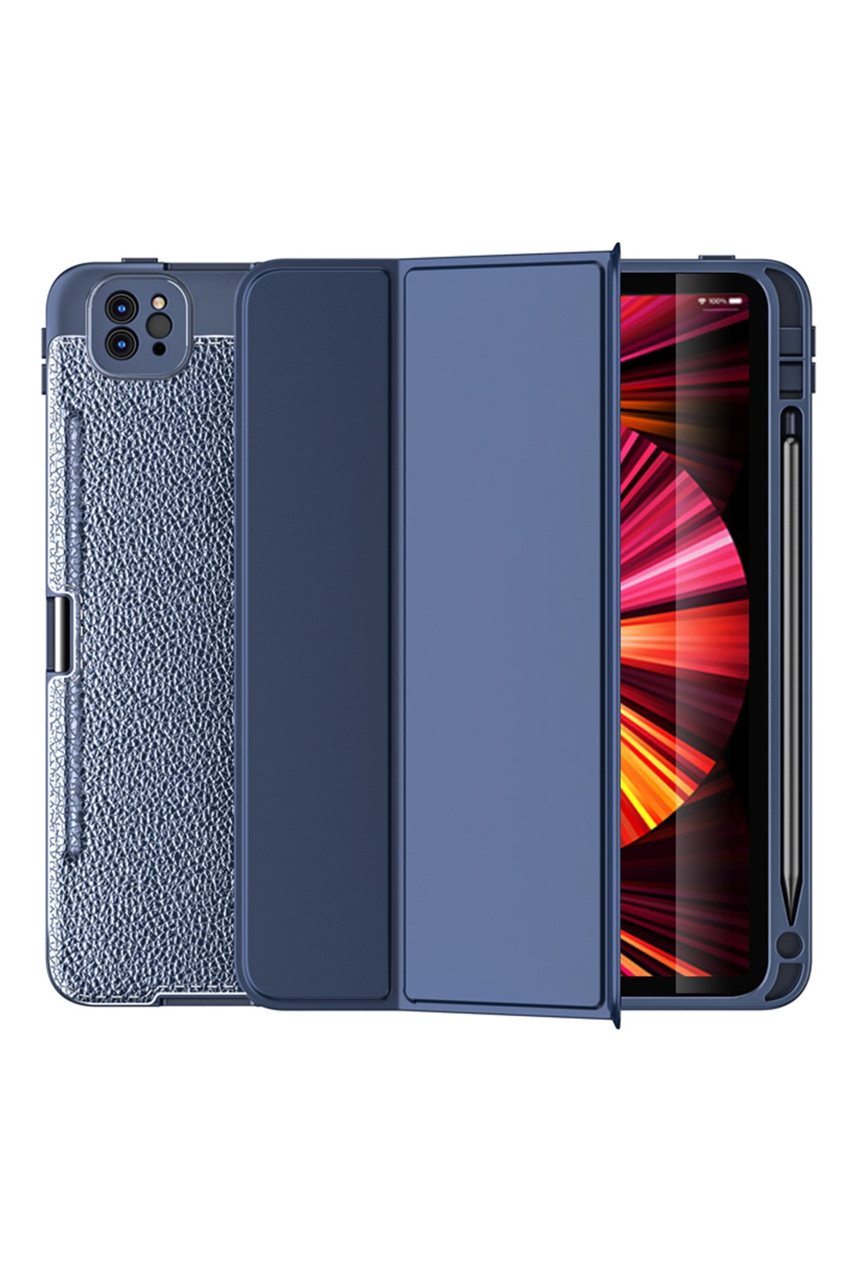 Newface iPad Pro 11 (2021) Kılıf Starling 360 Kalemlikli Tablet Kılıf - Rose Gold