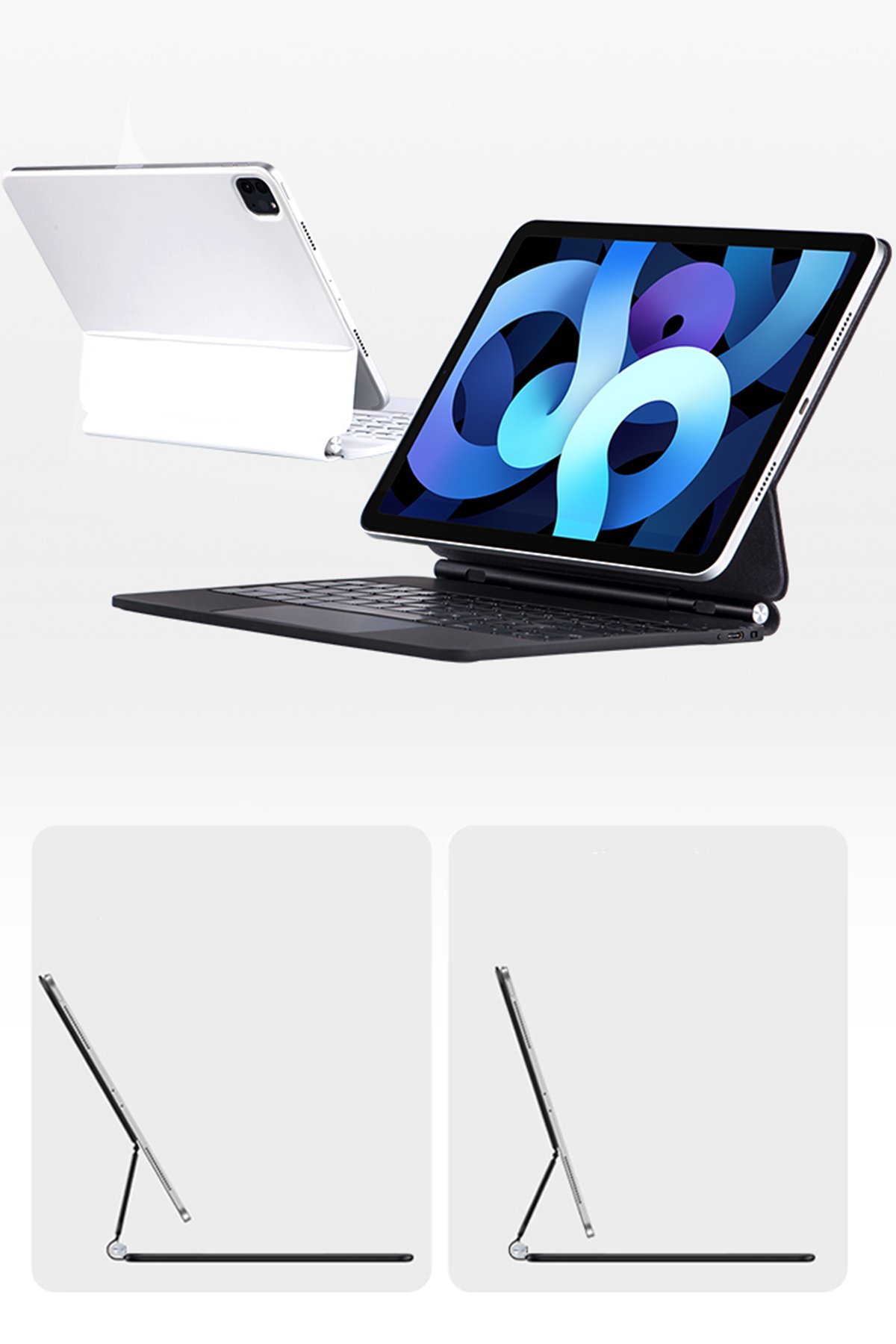 Newface iPad Pro 11 (2021) Kılıf Starling 360 Kalemlikli Tablet Kılıf - Rose Gold