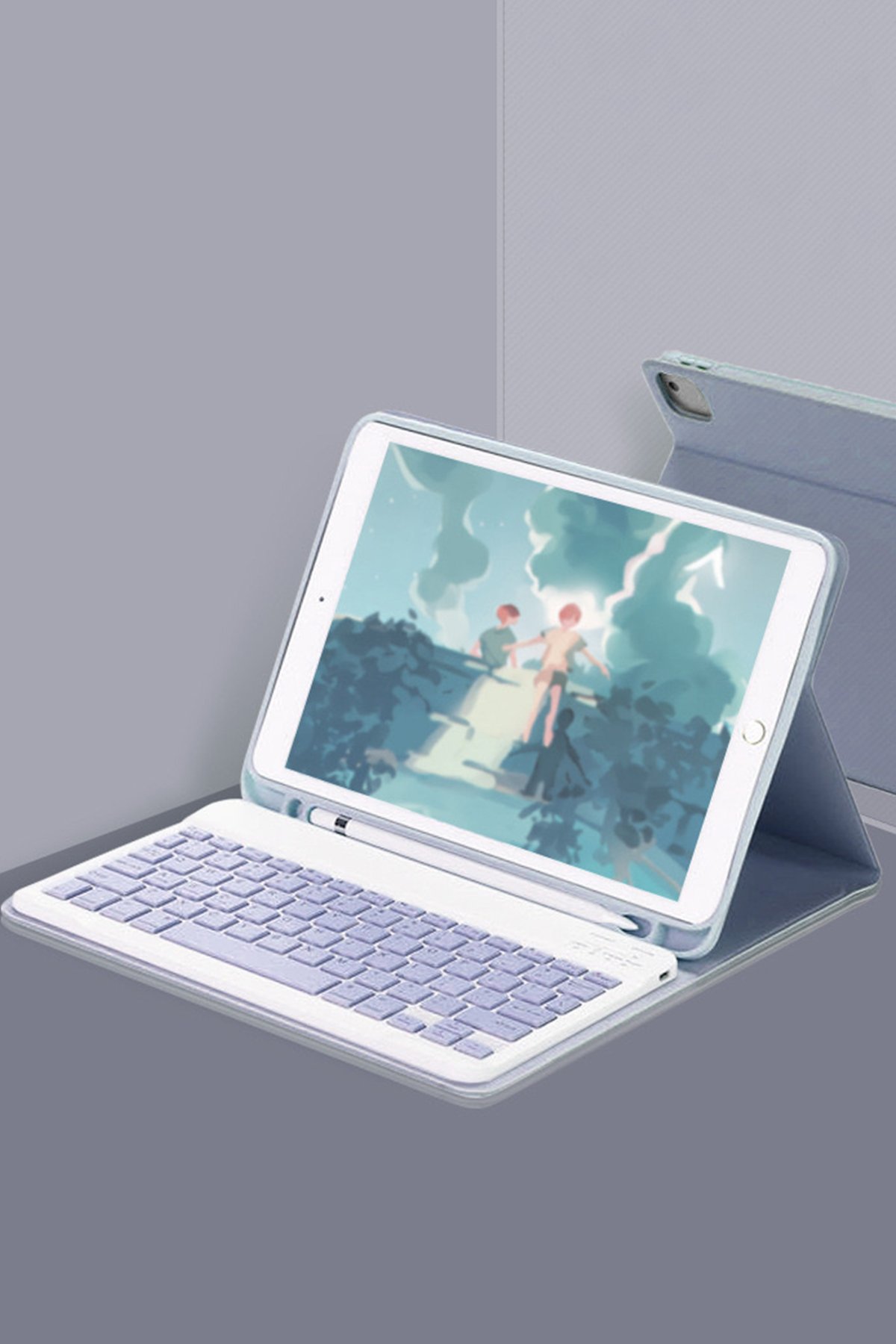 Newface iPad Pro 12.9 (2018) Kılıf Kalemlikli Mars Tablet Kılıfı - Rose Gold