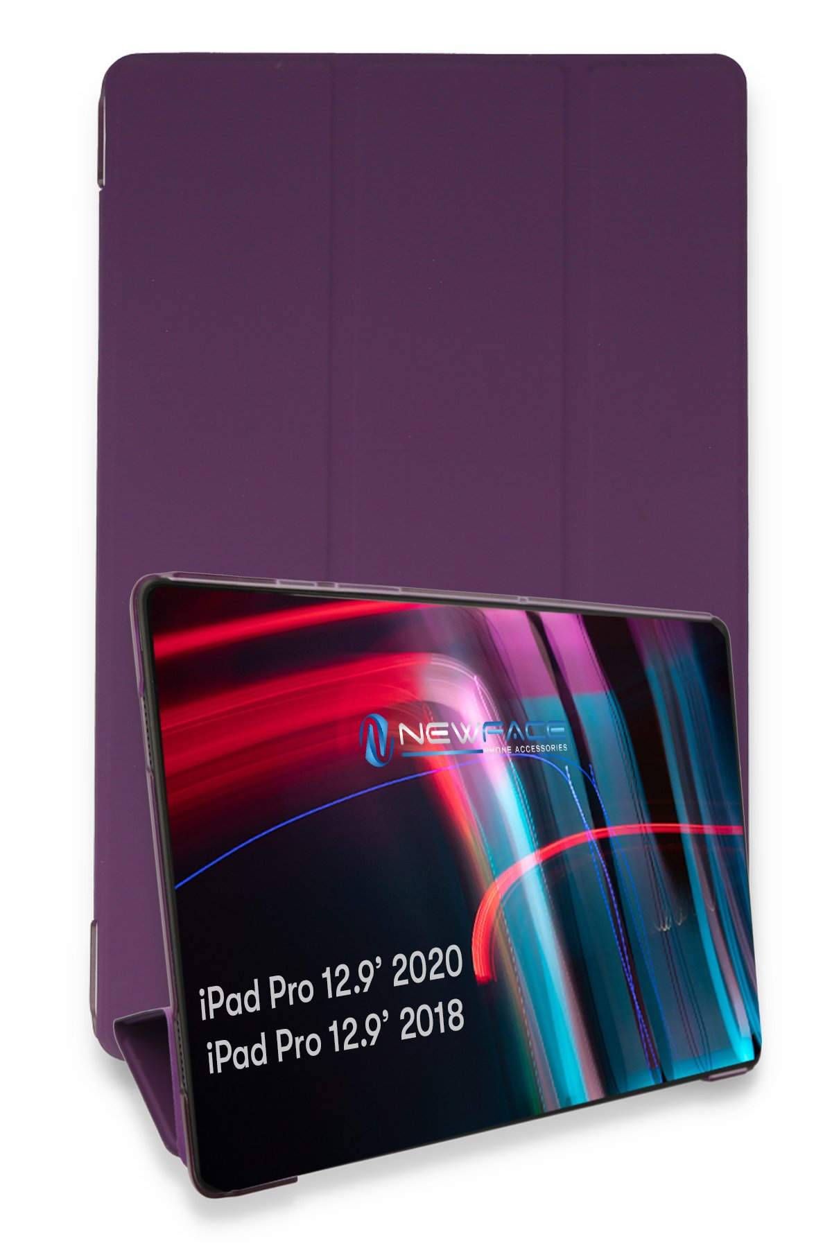 Newface iPad Pro 12.9 (2018) Kılıf Amazing Tablet Kapak - Siyah