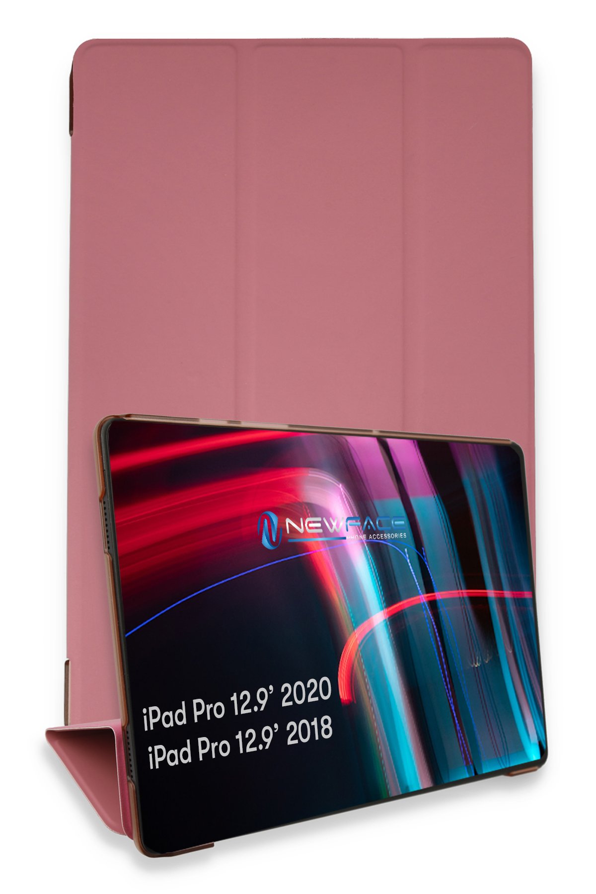 Newface iPad Pro 12.9 (2018) Kılıf Strap-C Otterbox Tablet Kapak - Siyah