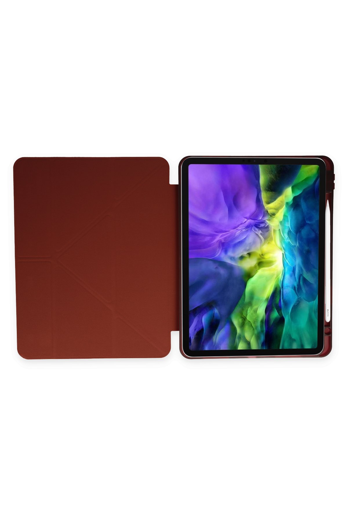 Newface iPad Pro 12.9 (2020) Kılıf Kalemlikli Mars Tablet Kılıfı - Koyu Yeşil