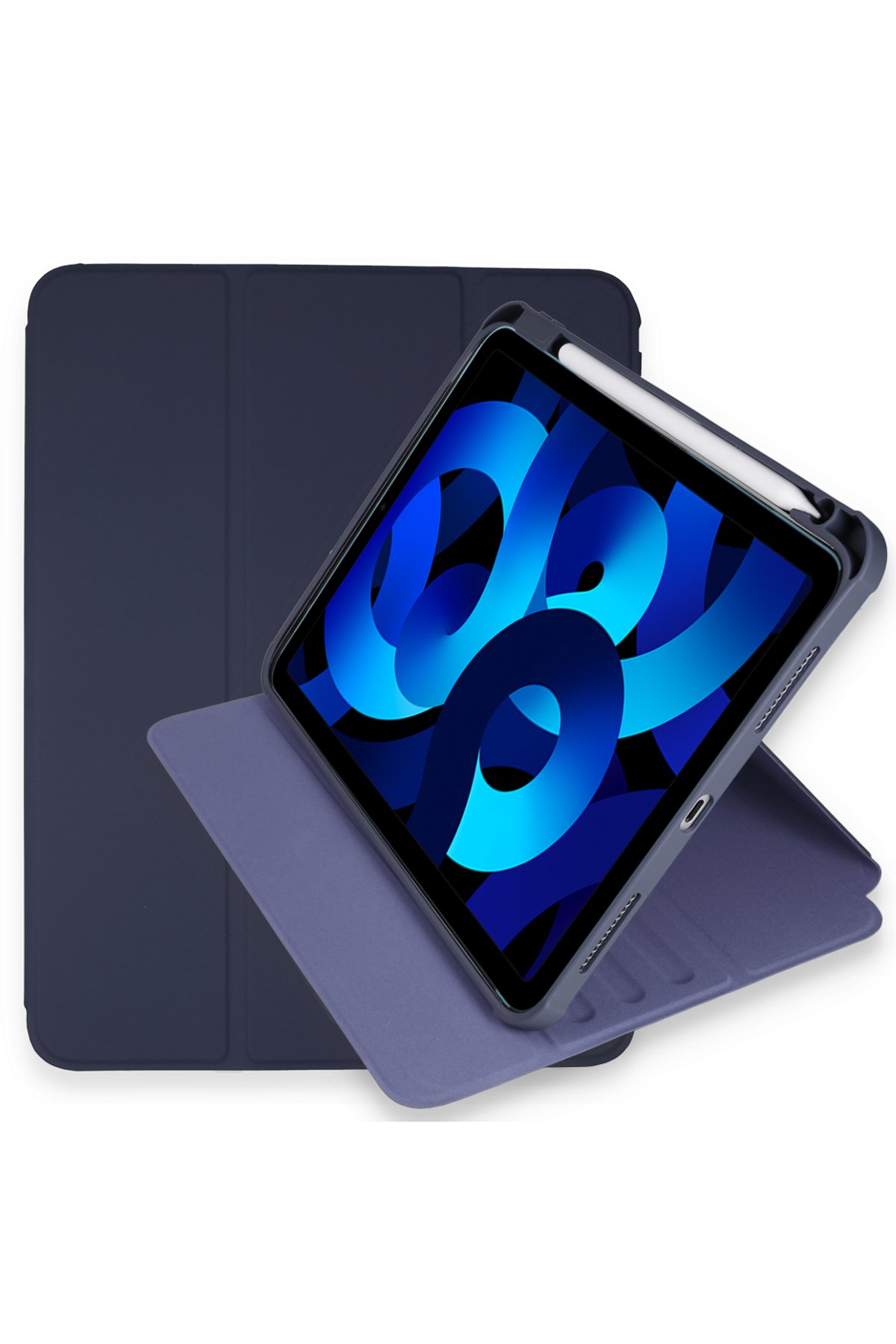 Newface iPad Pro 12.9 (2020) Kılıf 360 Tablet Deri Kılıf - Turkuaz