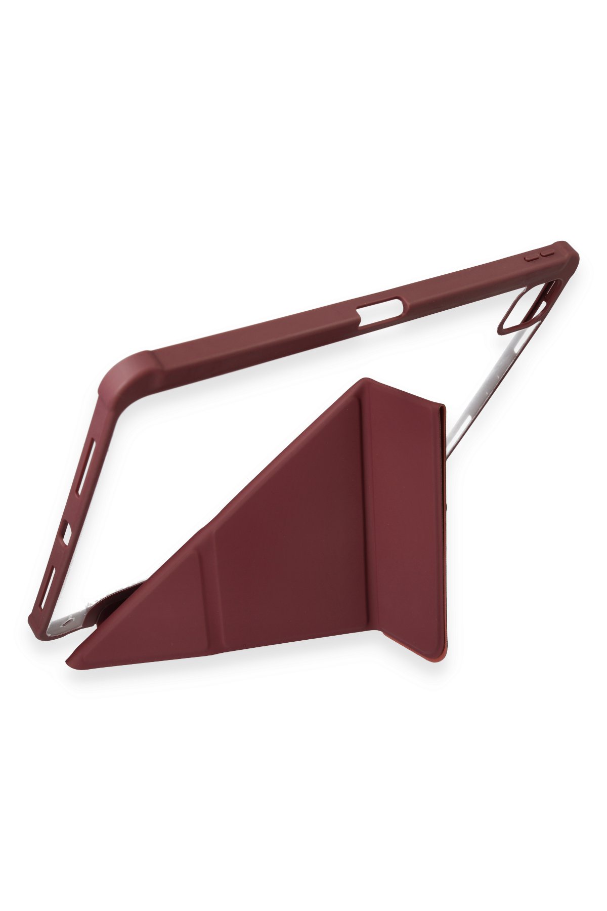 Newface iPad Pro 12.9 (2021) Kılıf Kalemlikli Mars Tablet Kılıfı - Mor