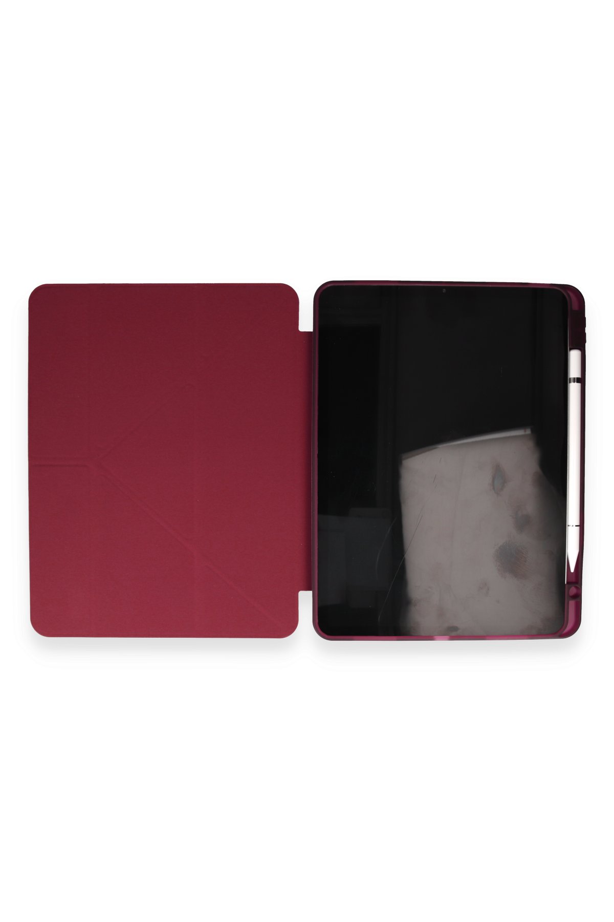 Newface iPad Pro 12.9 (2021) Kılıf Kalemlikli Mars Tablet Kılıfı - Rose Gold
