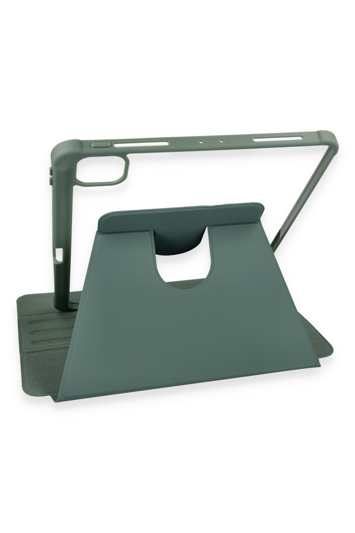 Newface iPad Pro 12.9 (2021) Kılıf Kalemlikli Mars Tablet Kılıfı - Lila