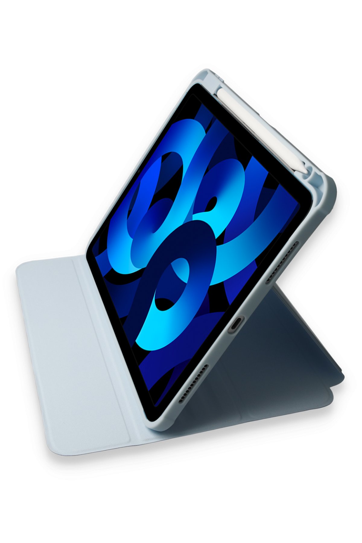 Newface iPad Pro 12.9 (2021) Kılıf Kalemlikli Mars Tablet Kılıfı - Kırmızı