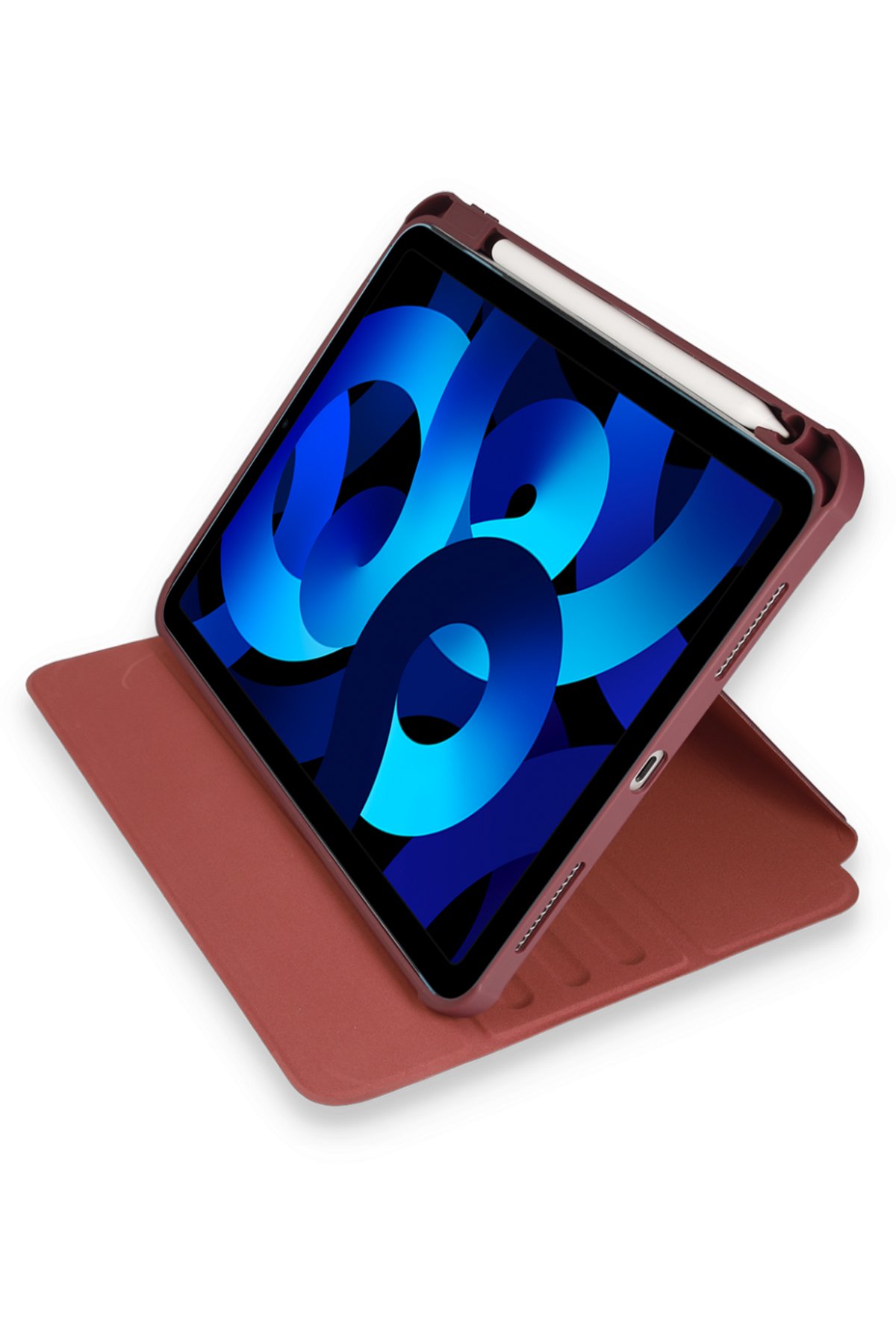 Newface iPad Pro 12.9 (2021) Kılıf Kalemlikli Mars Tablet Kılıfı - Gri