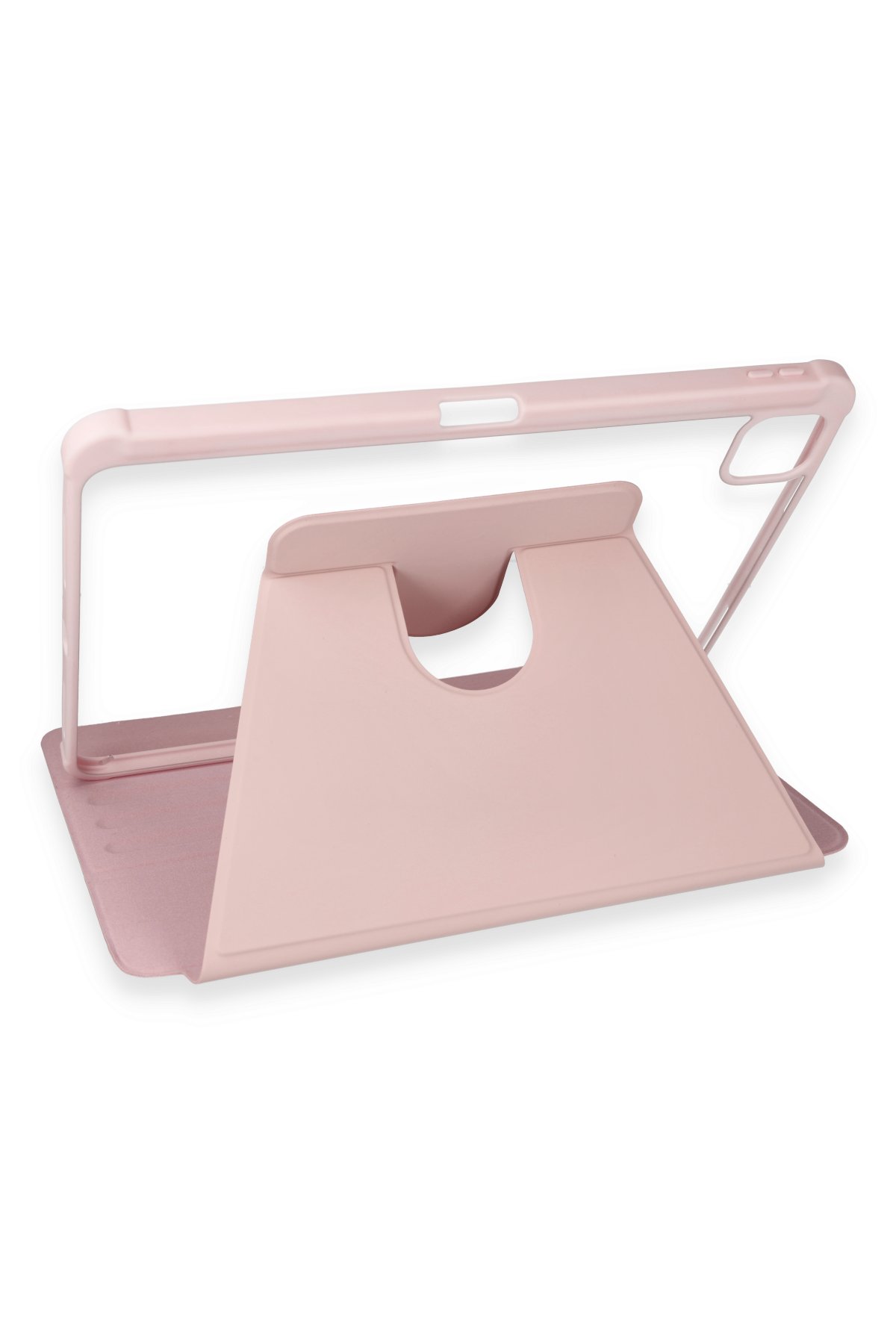 Newface iPad Pro 12.9 (2021) Kılıf Strap-C Otterbox Tablet Kapak - Pembe