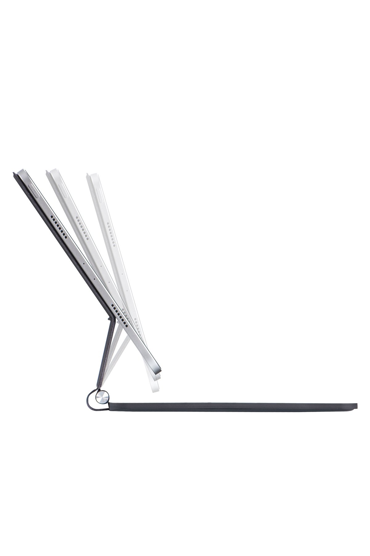 Newface iPad Pro 12.9 (2021) Kılıf Kalemlikli Hugo Tablet Kılıfı - Mavi