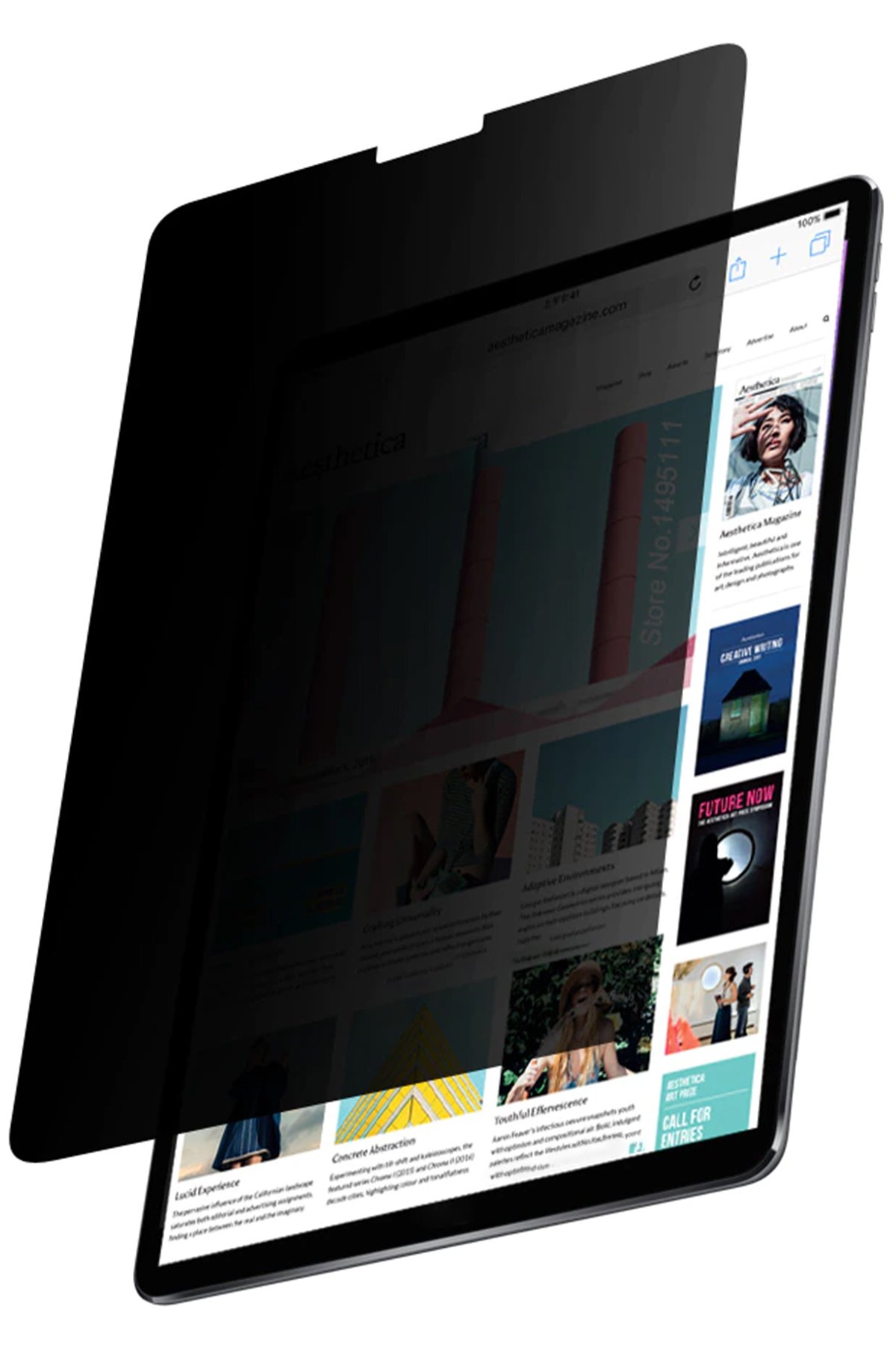 Newface iPad Pro 12.9 (2021) Kılıf 360 Tablet Deri Kılıf - Lacivert
