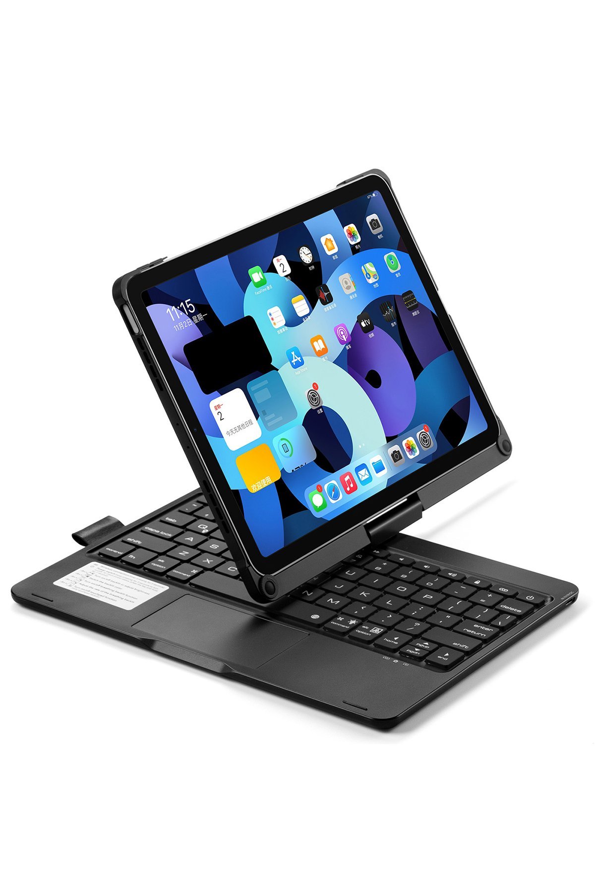 Newface iPad Pro 13 (2024) Kılıf 360 Tablet Deri Kılıf - Lacivert
