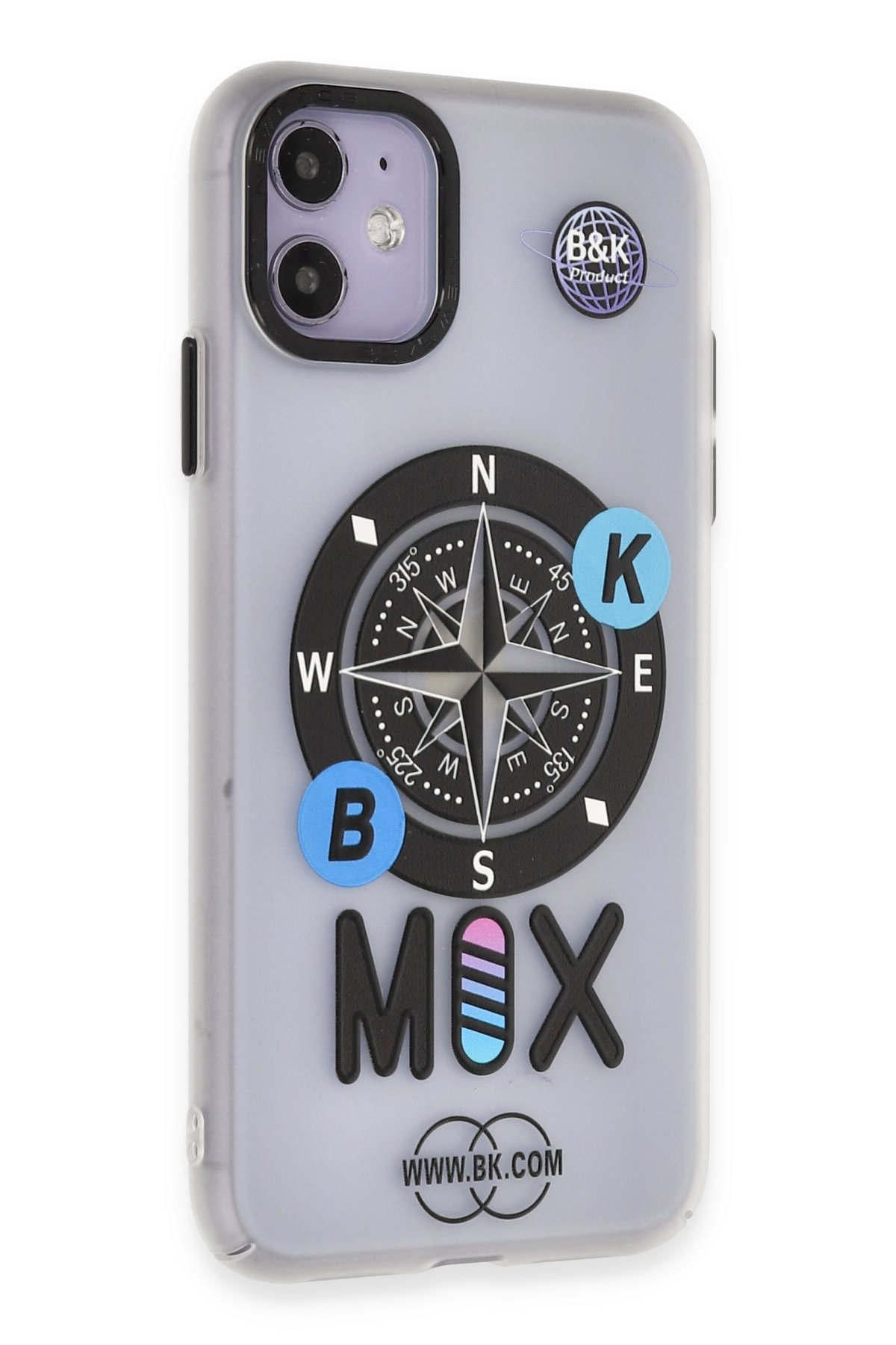 Newface iPhone 11 Kılıf Montreal Yüzüklü Silikon Kapak - Lacivert