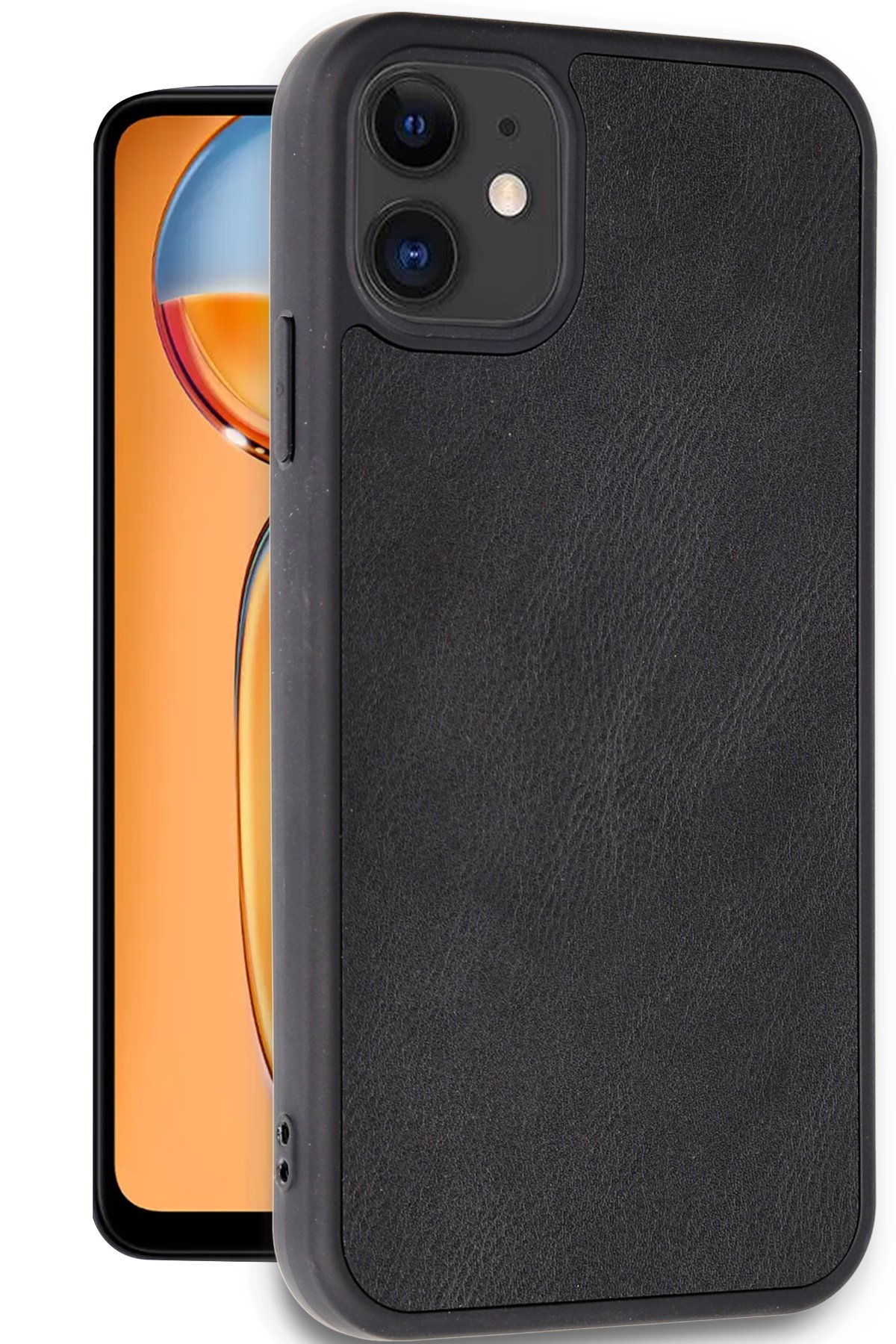 Newface iPhone 11 Kılıf Montreal Yüzüklü Silikon Kapak - Siyah