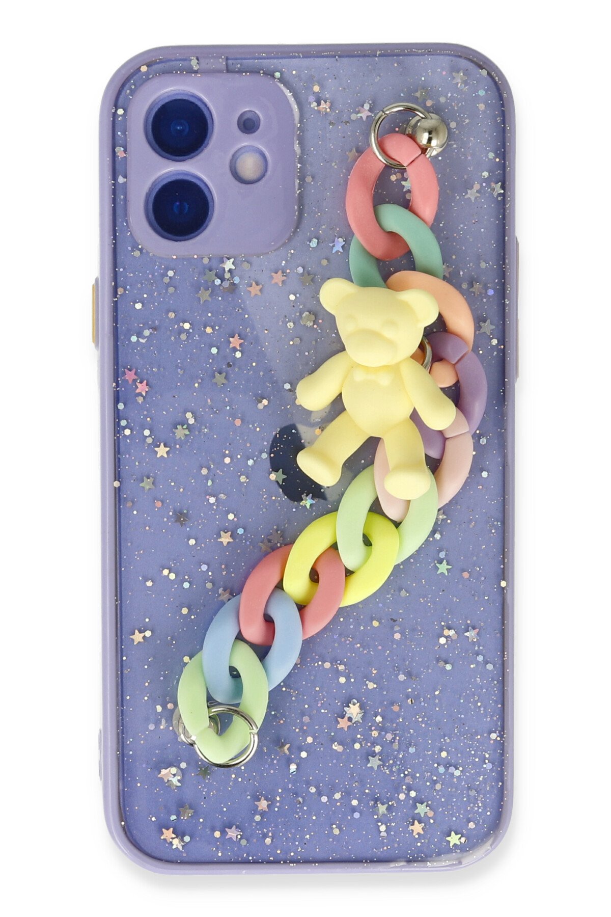 Newface iPhone 11 Kılıf Pars Lens Yüzüklü Silikon - Yeşil