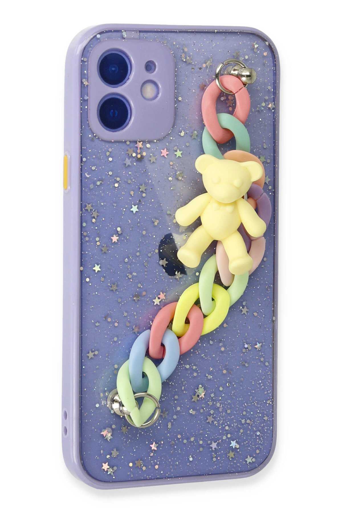 Newface iPhone 11 Kılıf Pars Lens Yüzüklü Silikon - Yeşil