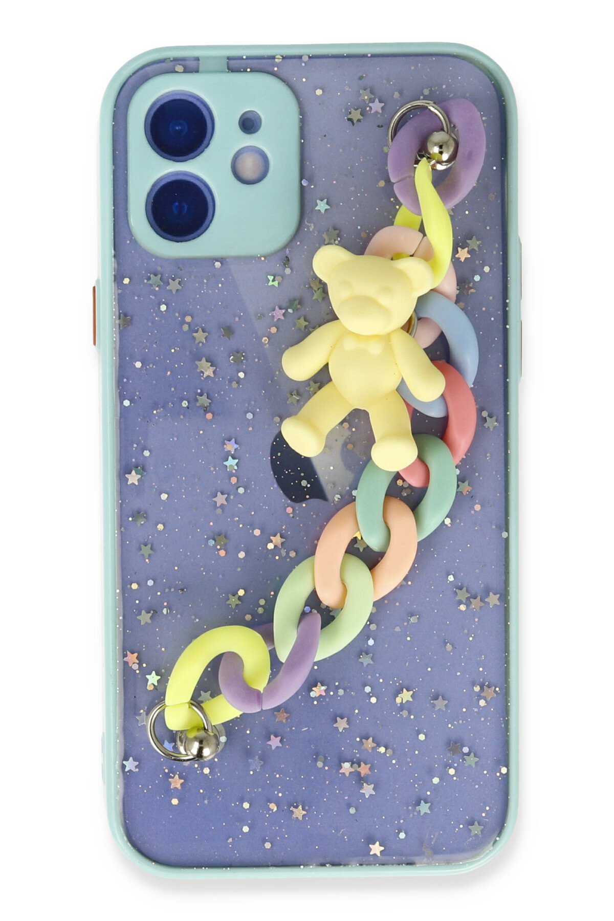 Newface iPhone 11 Neon Fosforlu Kamera Lens - Turuncu