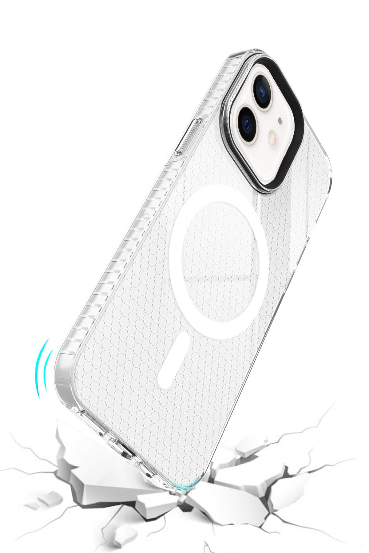 Newface iPhone 11 Kılıf Teleskop Lens Magsafe Silikon Kapak - Derin Mor