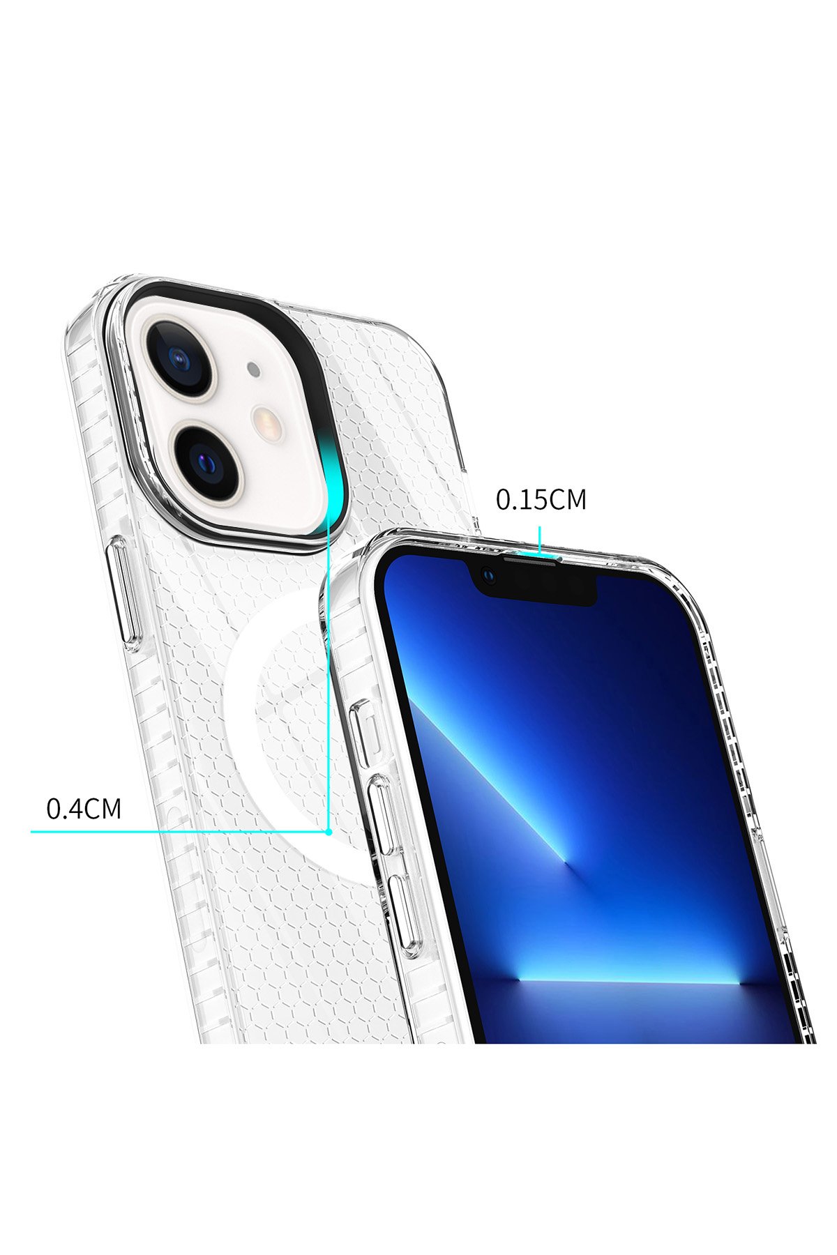 Newface iPhone 11 Kılıf Teleskop Lens Magsafe Silikon Kapak - Derin Mor