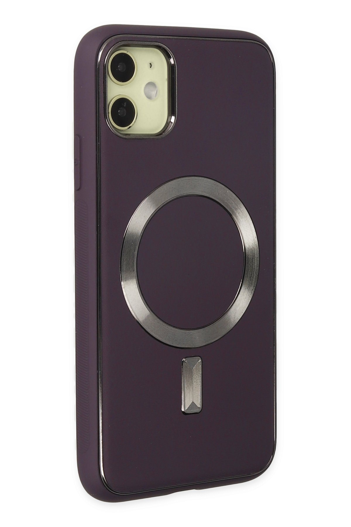 Newface iPhone 11 Kılıf Diamond Magsafe Kapak - Derin Mor