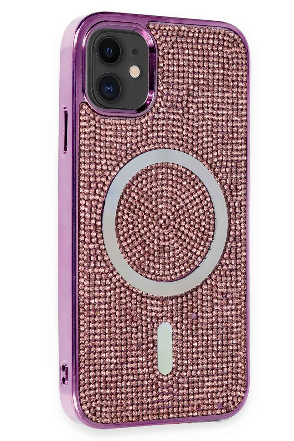 Newface iPhone 11 Pers Alüminyum Kamera Lens - Rainbow