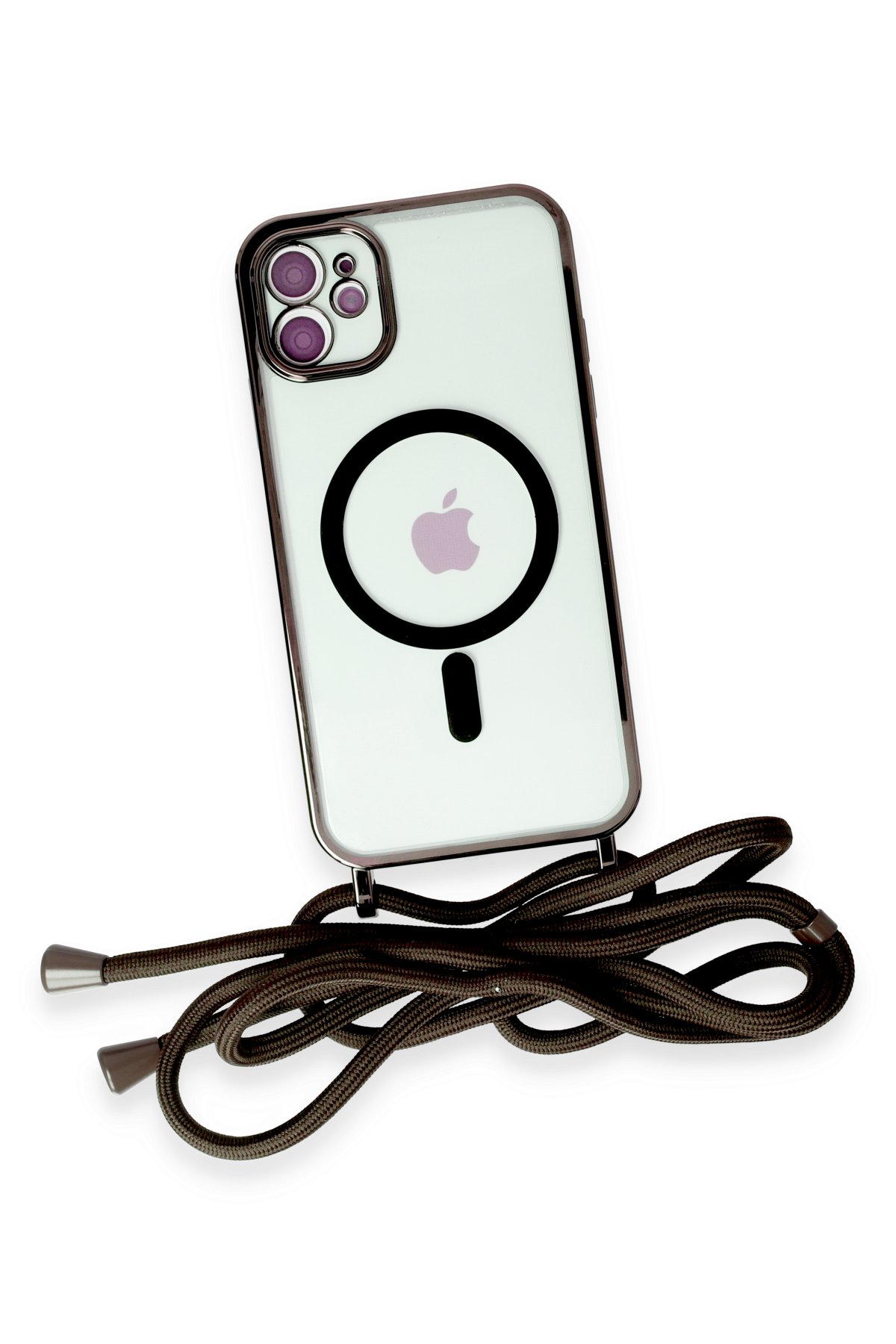 Newface iPhone 11 Kılıf Boyi Magsafe Silikon Kapak - Gümüş