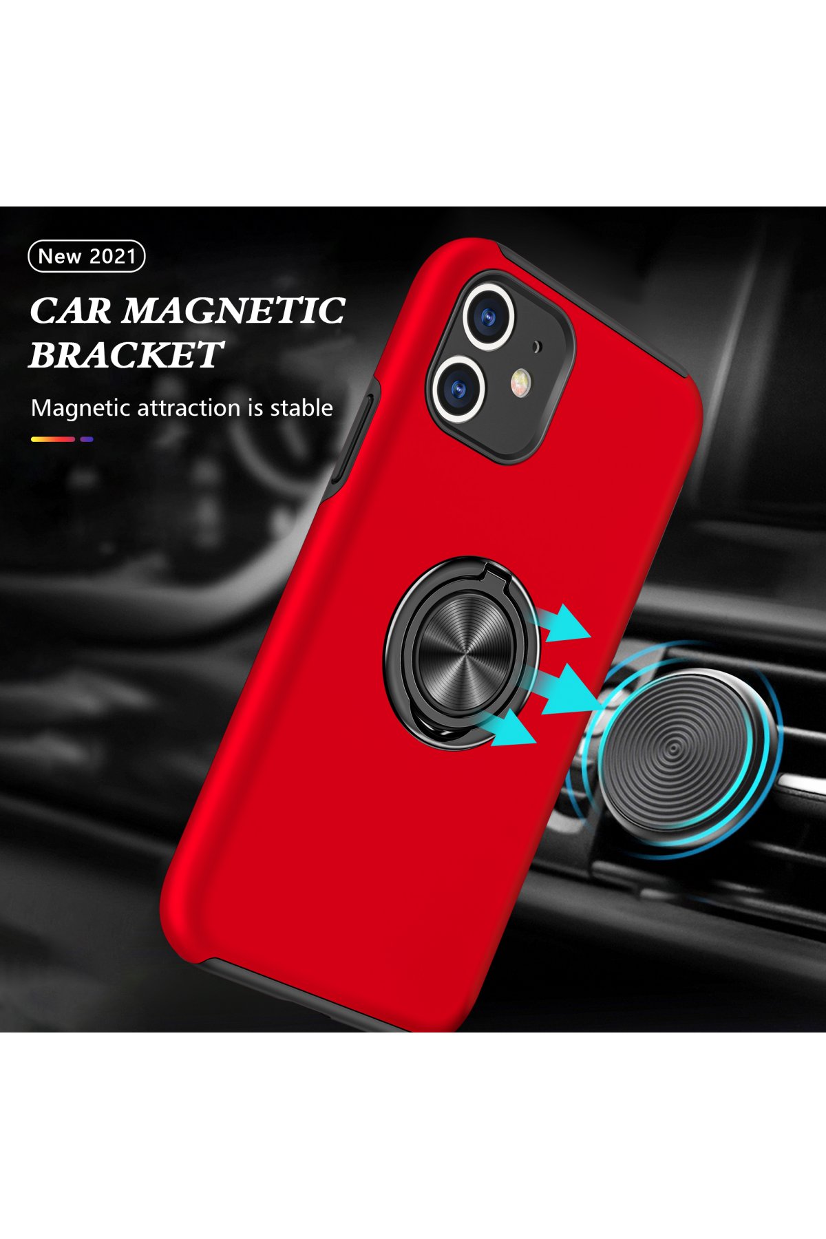 Newface iPhone 11 Kılıf Aras Deri Kapak - Lacivert